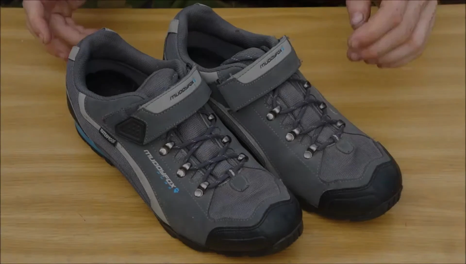 Muddy Fox shoes being shown