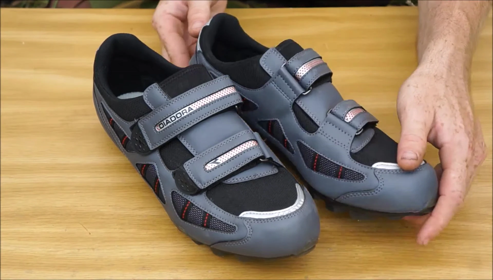 Close-up showing the air vents on the Deodora Racing shoes