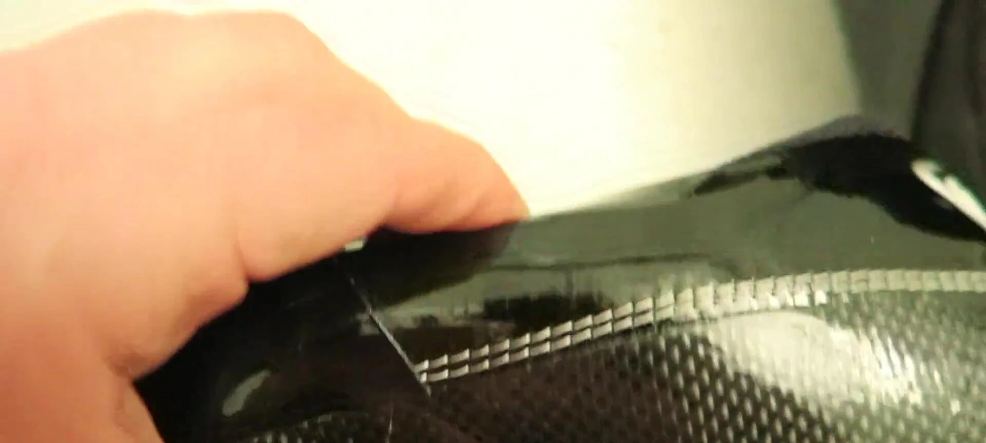 Close-up of the carbon fiber sole