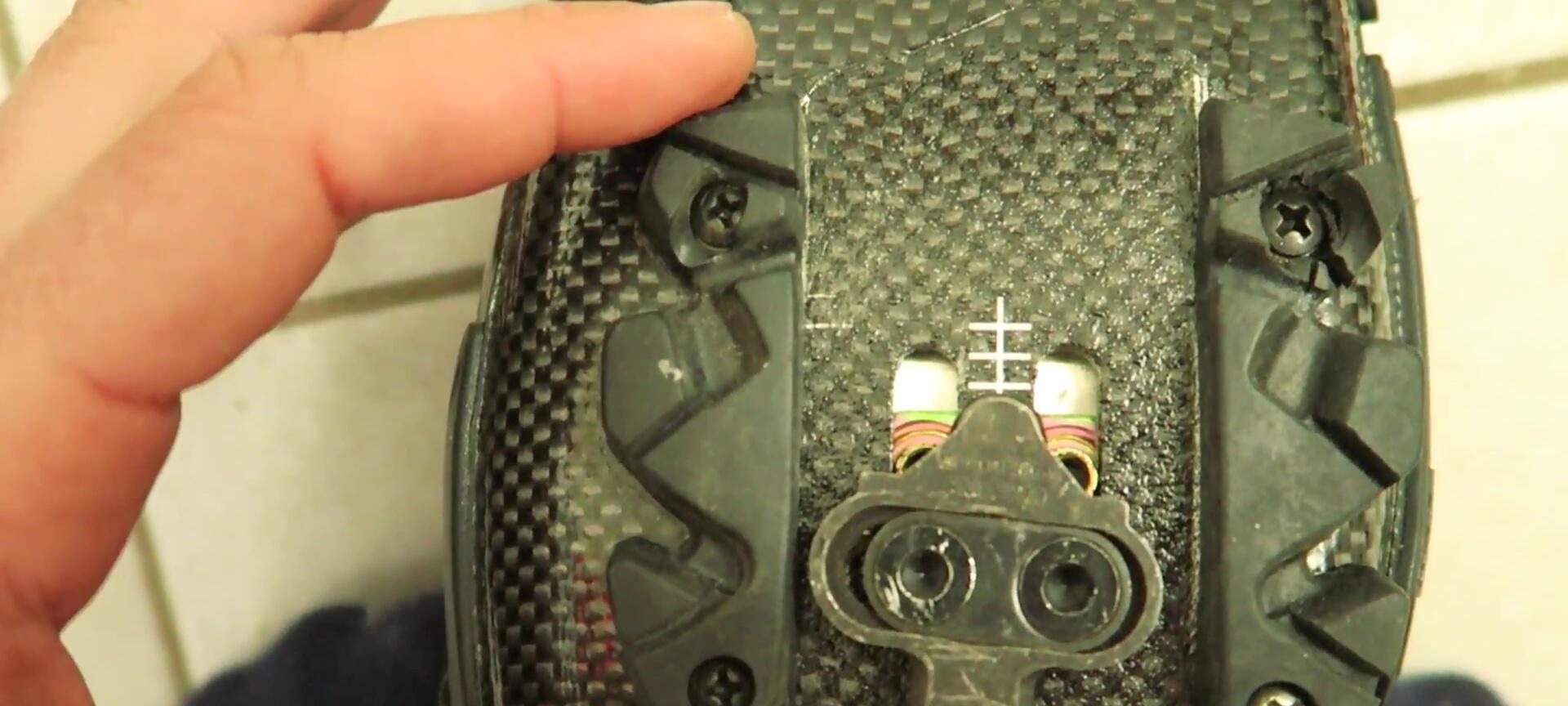 Speaker emphasizing personal preference in cleat placement