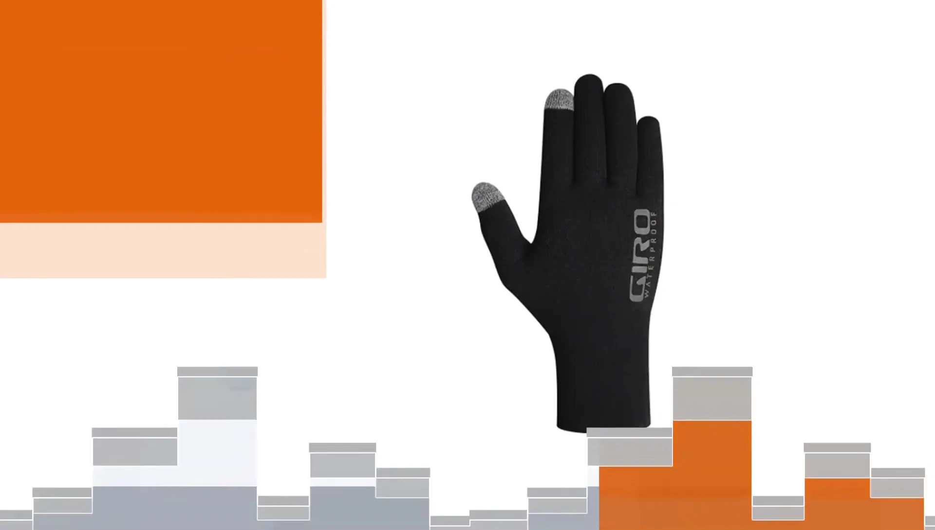 Detailed view of the Giro Xenatic H2O gloves.