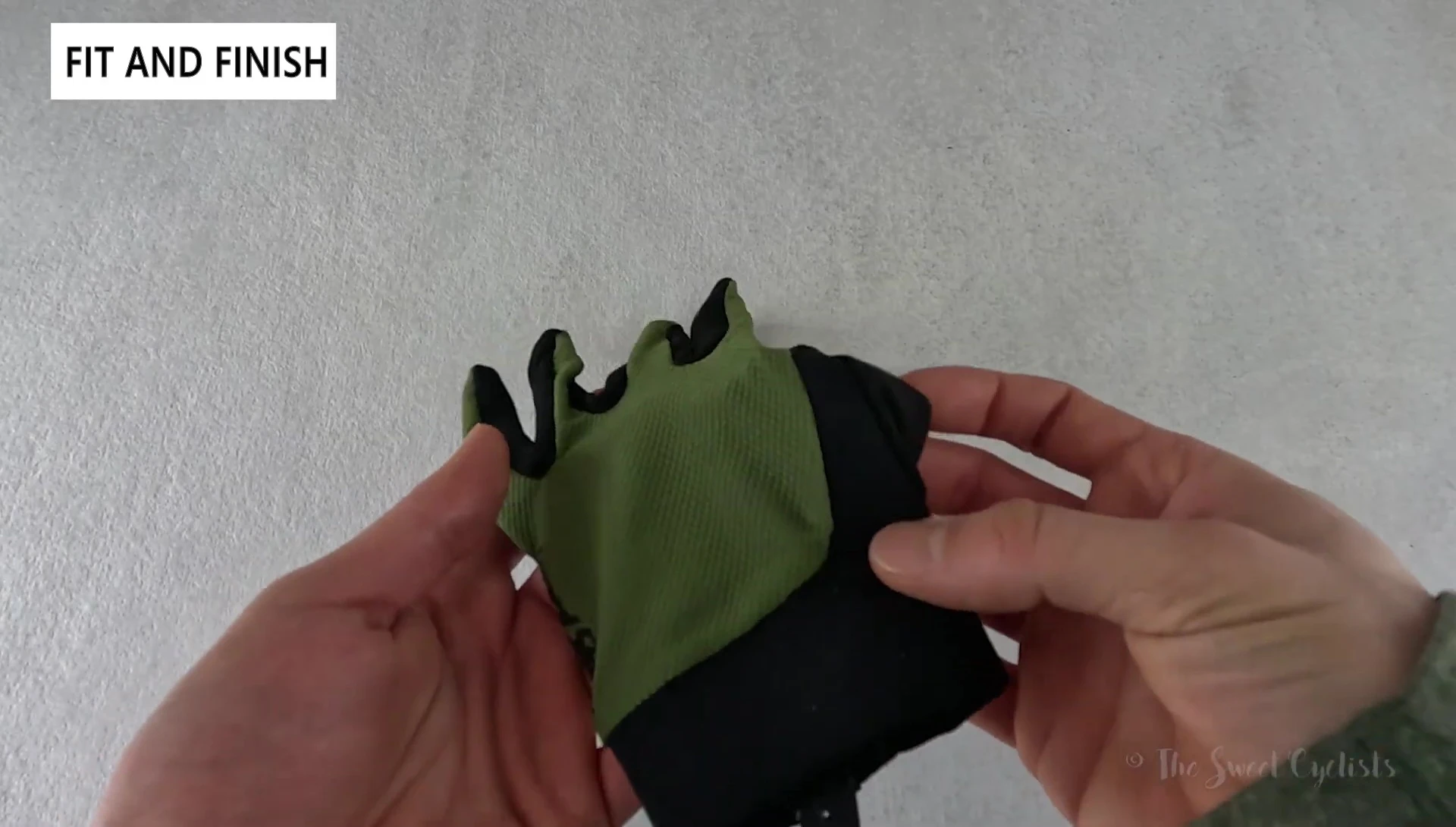 Ignite glove close-up showing mesh