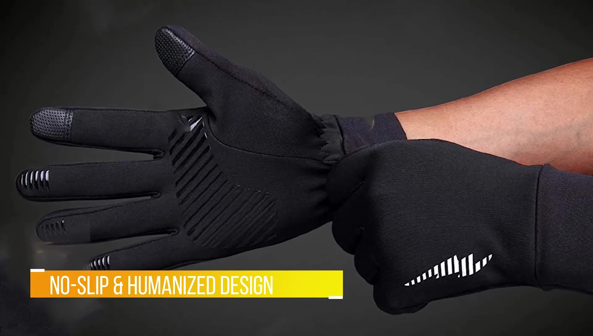 Image of the reviewer wearing the Samari gloves, highlighting the cuff.