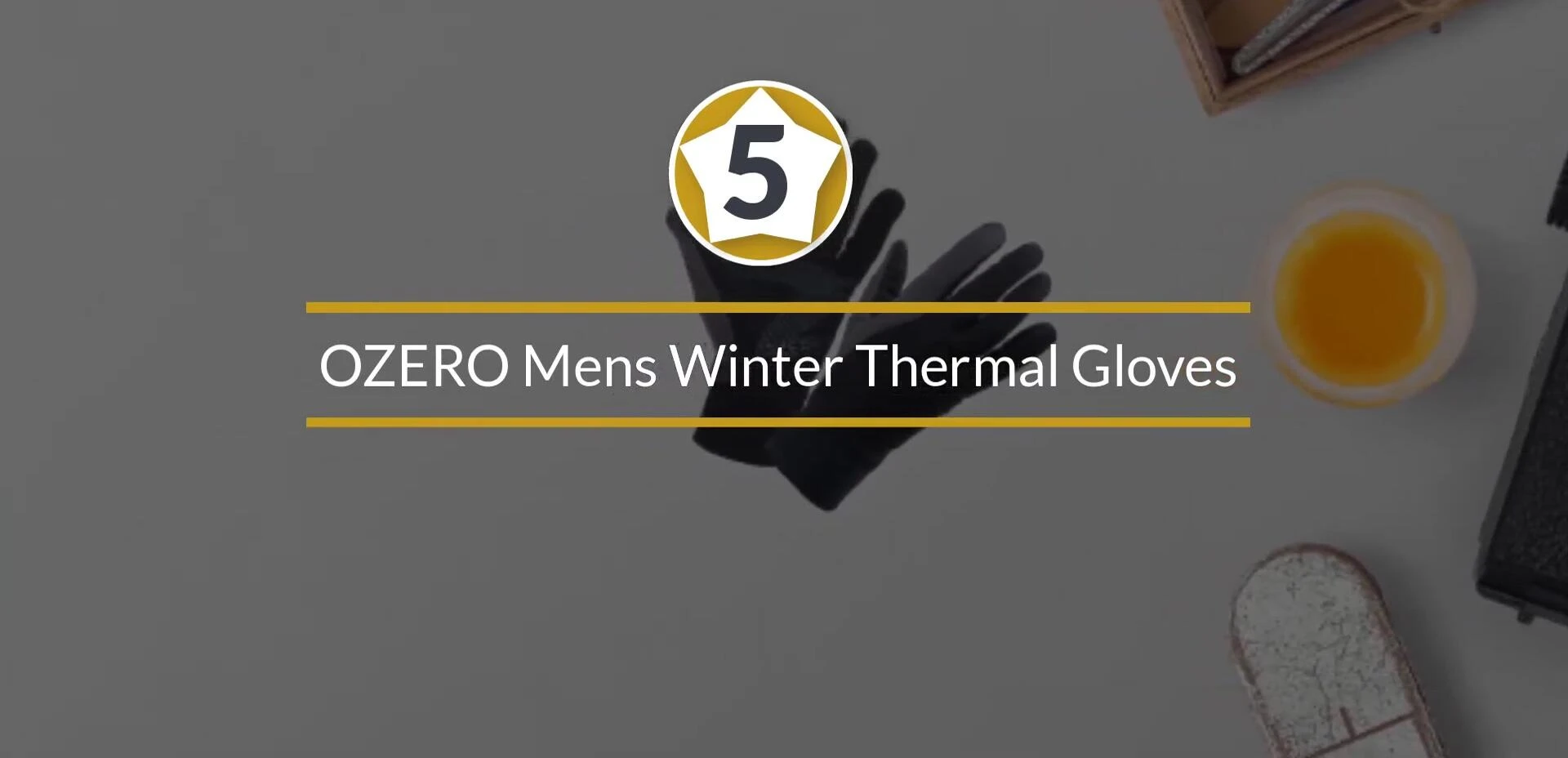Image of the Ozero winter gloves emphasizing their thermal protection.