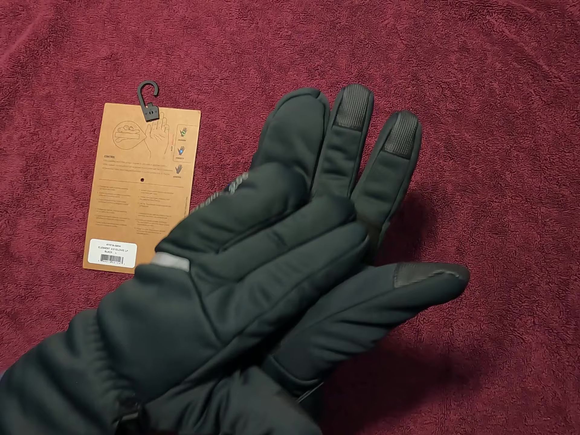 Image showcasing the suede palm material.