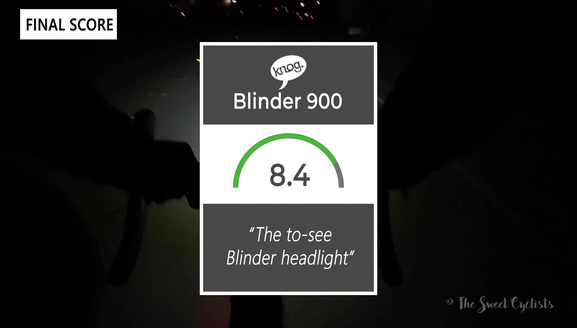 The final rating and summary of the Blinder 900 review.
