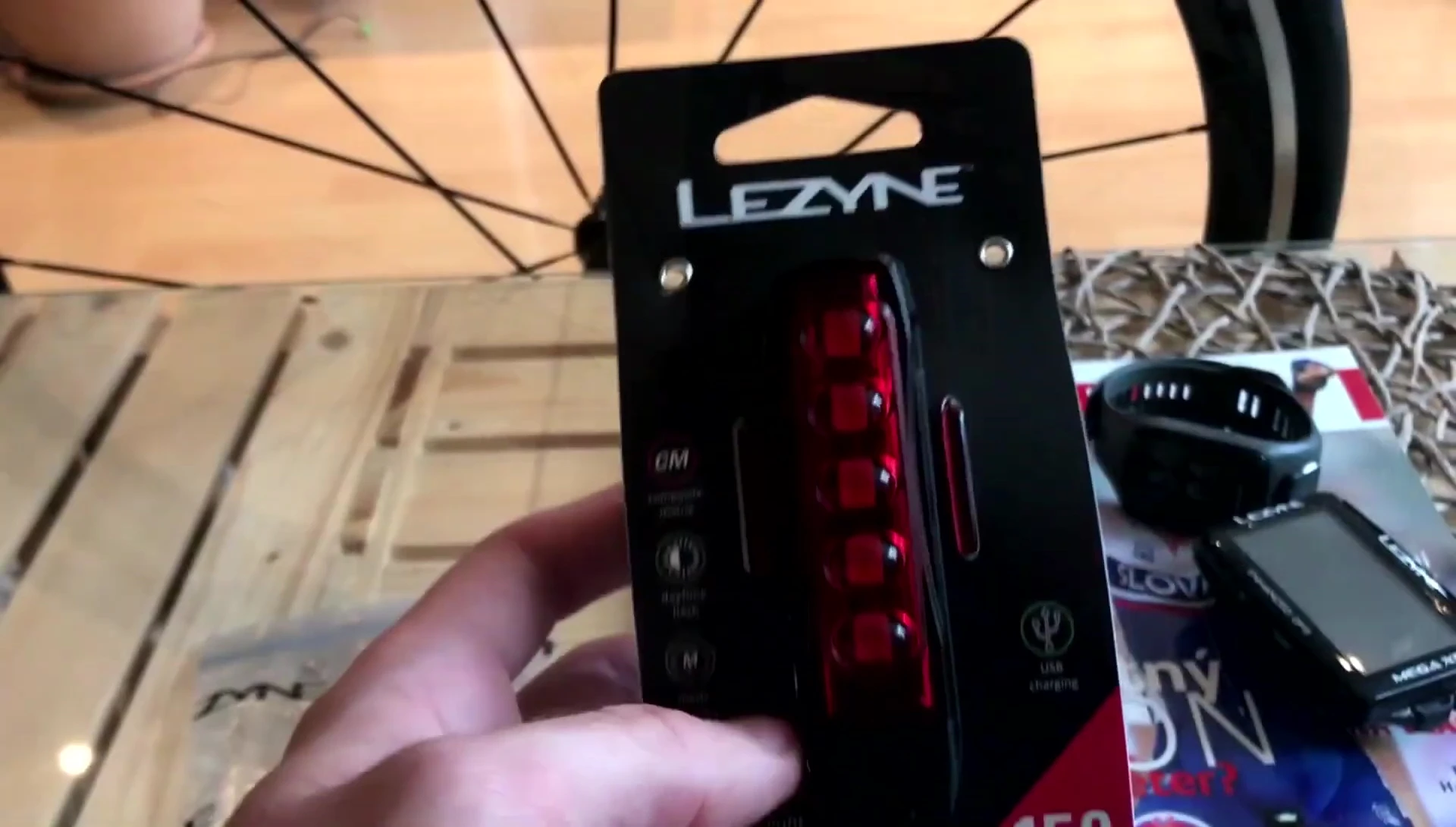 Different light modes displayed on the light