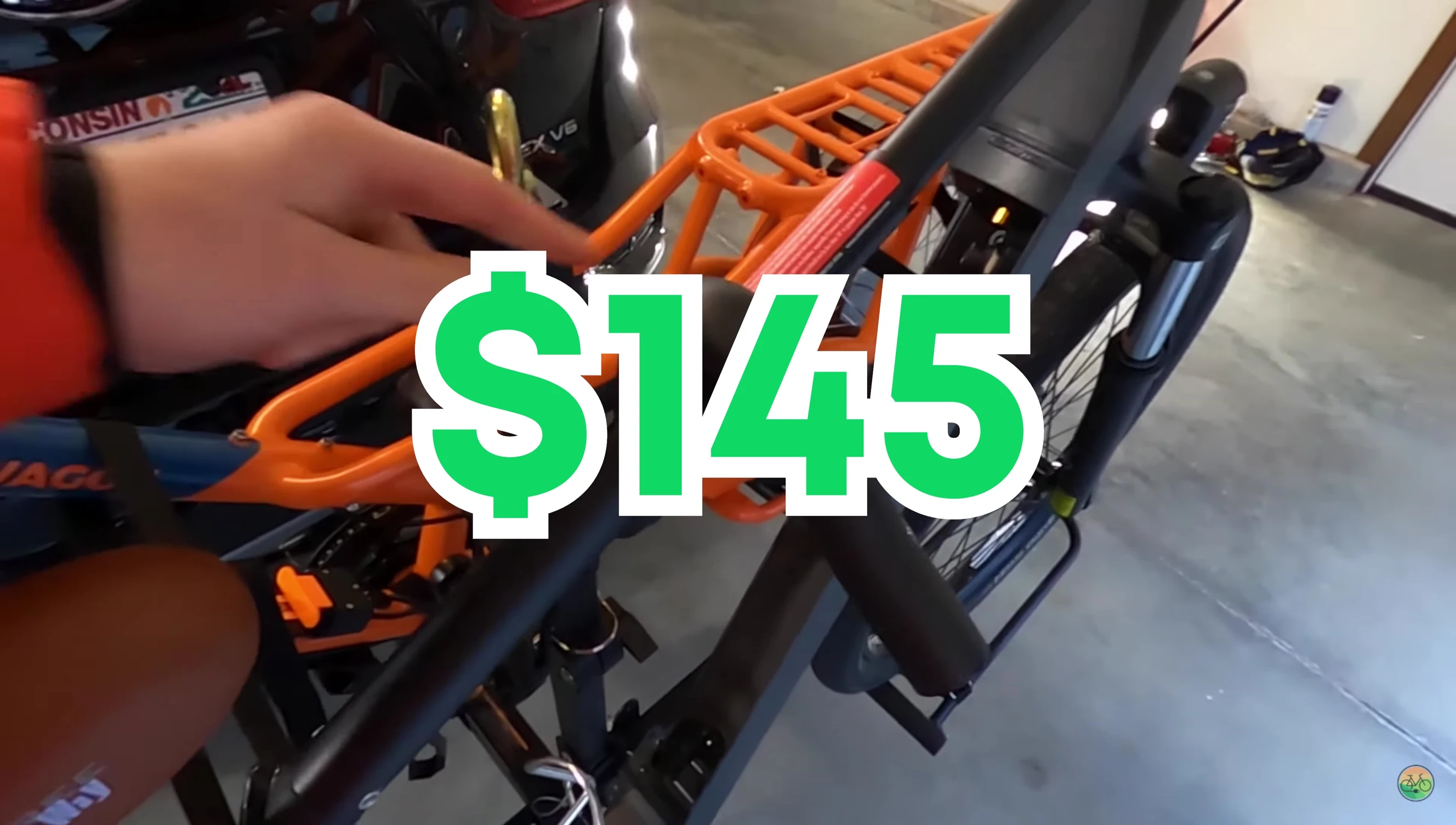 The budget-friendly Walmart ebike rack.