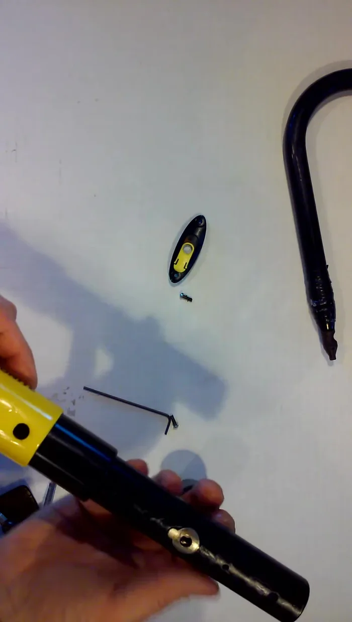 Replace the outer component and secure it with screws.