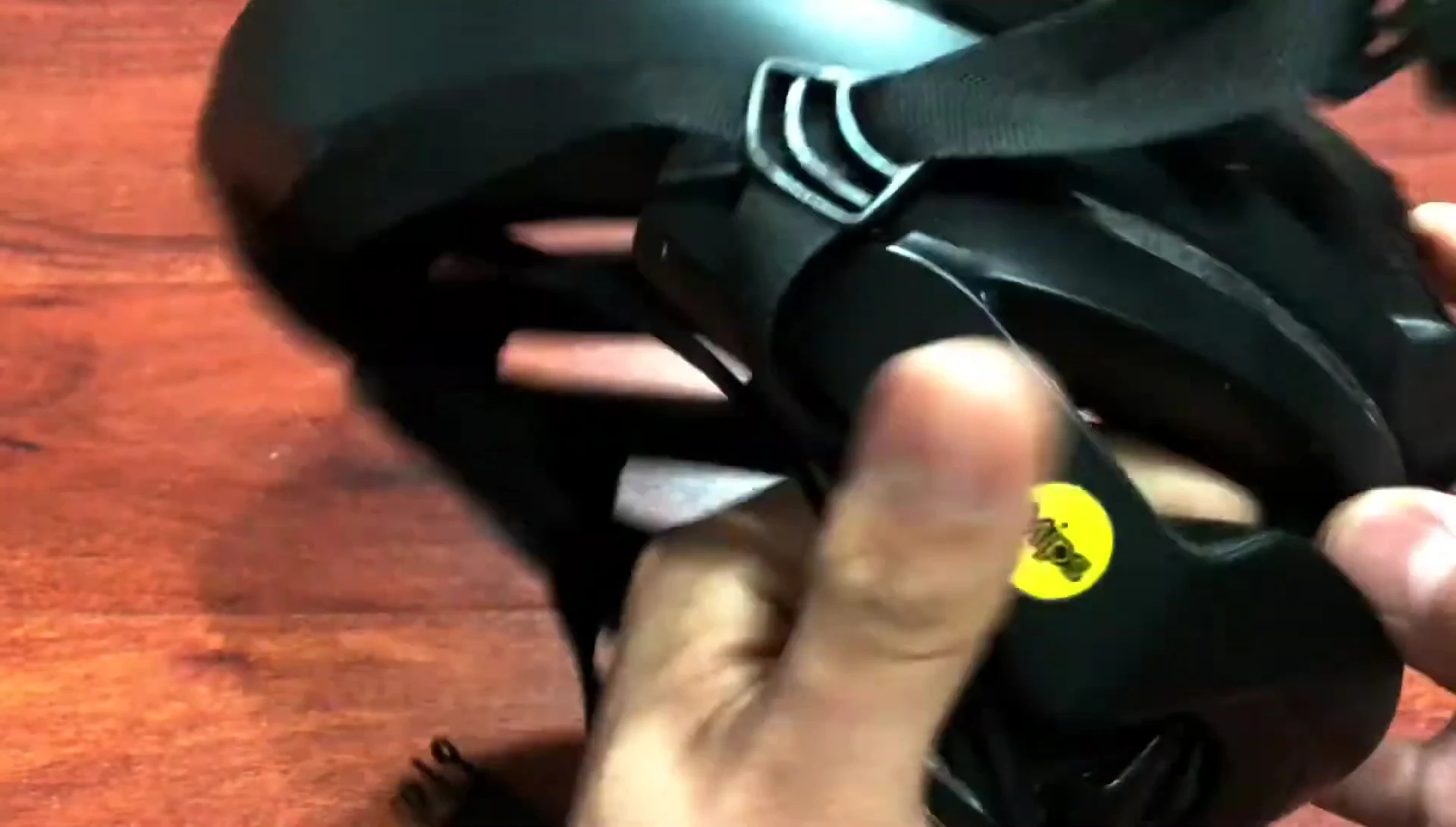 The reviewer wearing the Bell Stratus helmet.