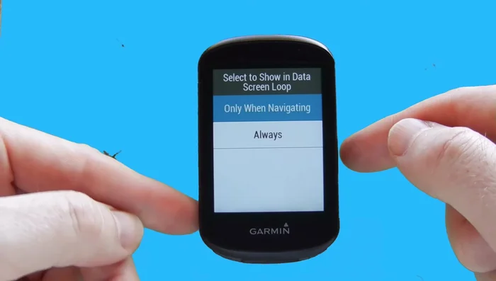Configure Elevation Screen: Customize the elevation screen similarly, selecting which data fields to show.