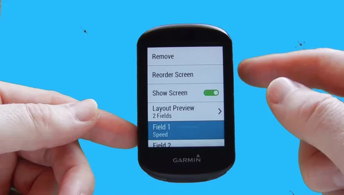 Configure Elevation Screen: Customize the elevation screen similarly, selecting which data fields to show.