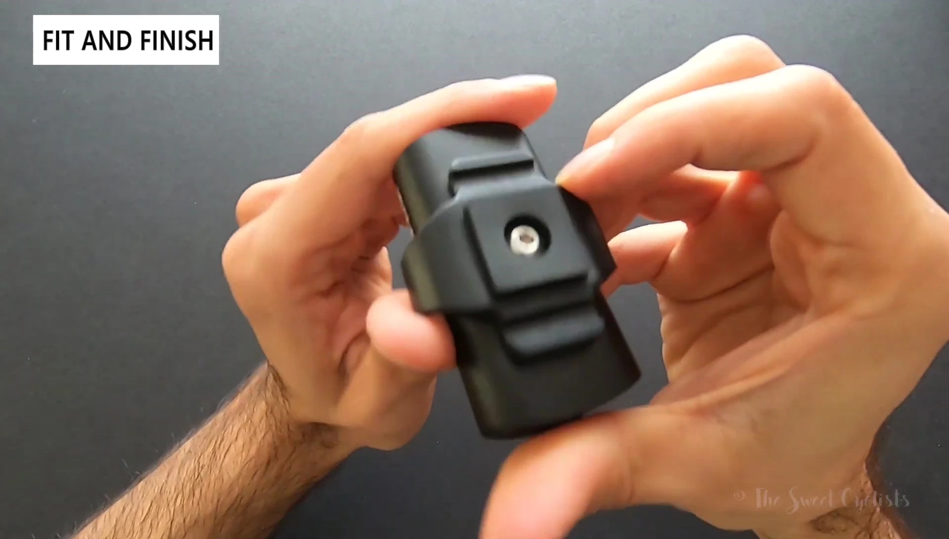Demonstrating the bi-directional mounting system