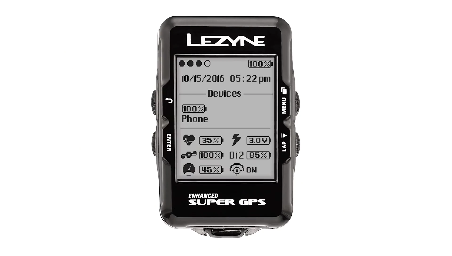 Highlighting the battery life indicators.