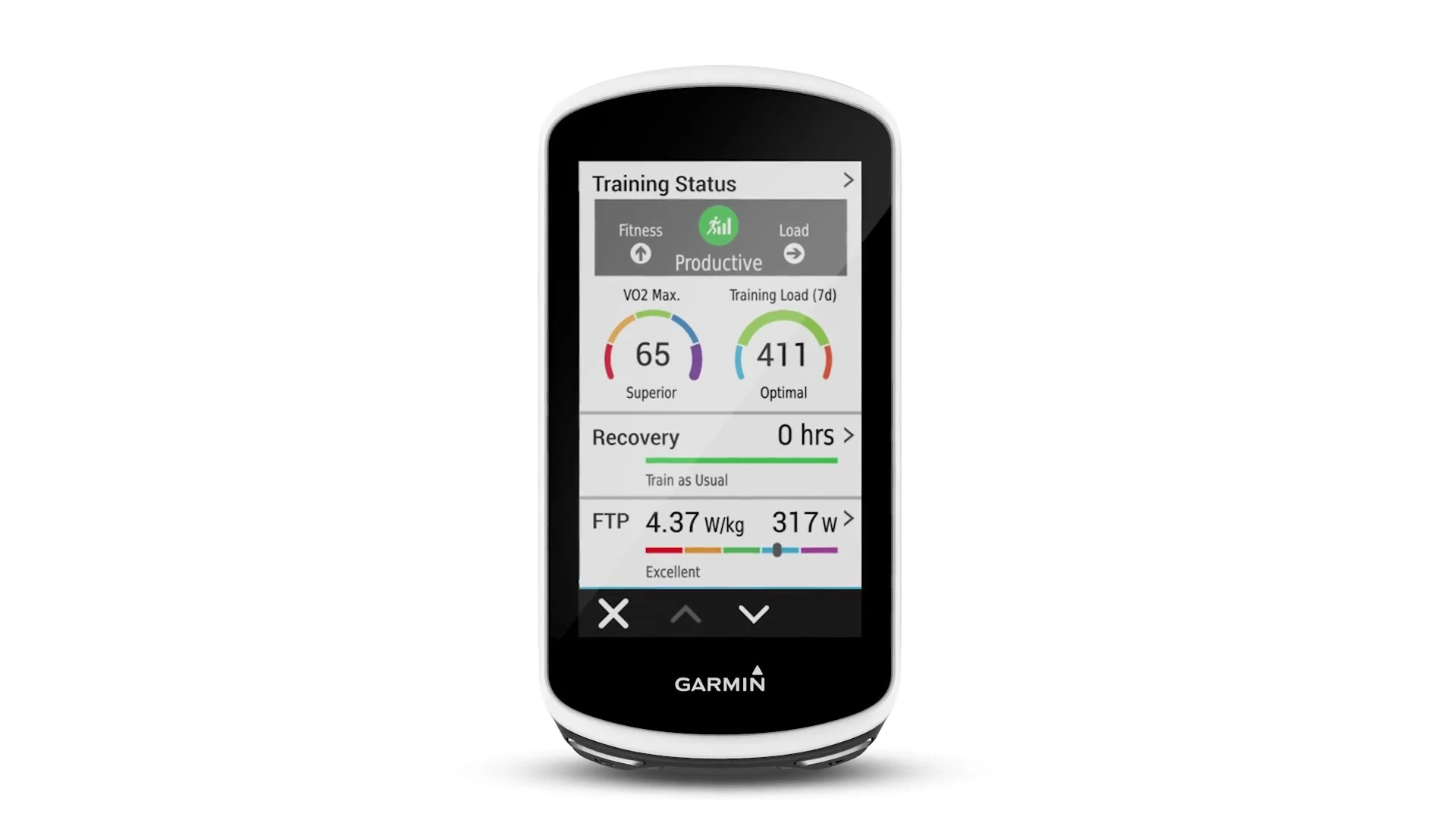 Highlighting the Edge 1030's long battery life.