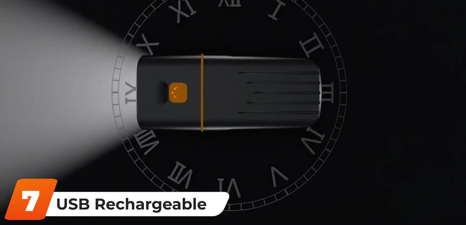 The budget USB rechargeable bike light shown