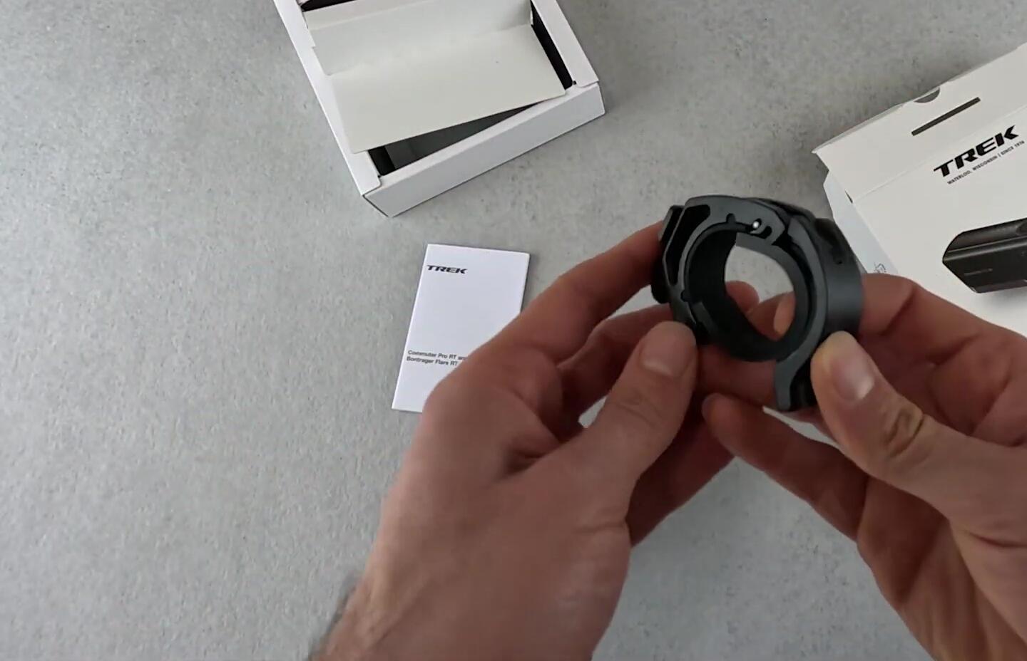 The included handlebar mount