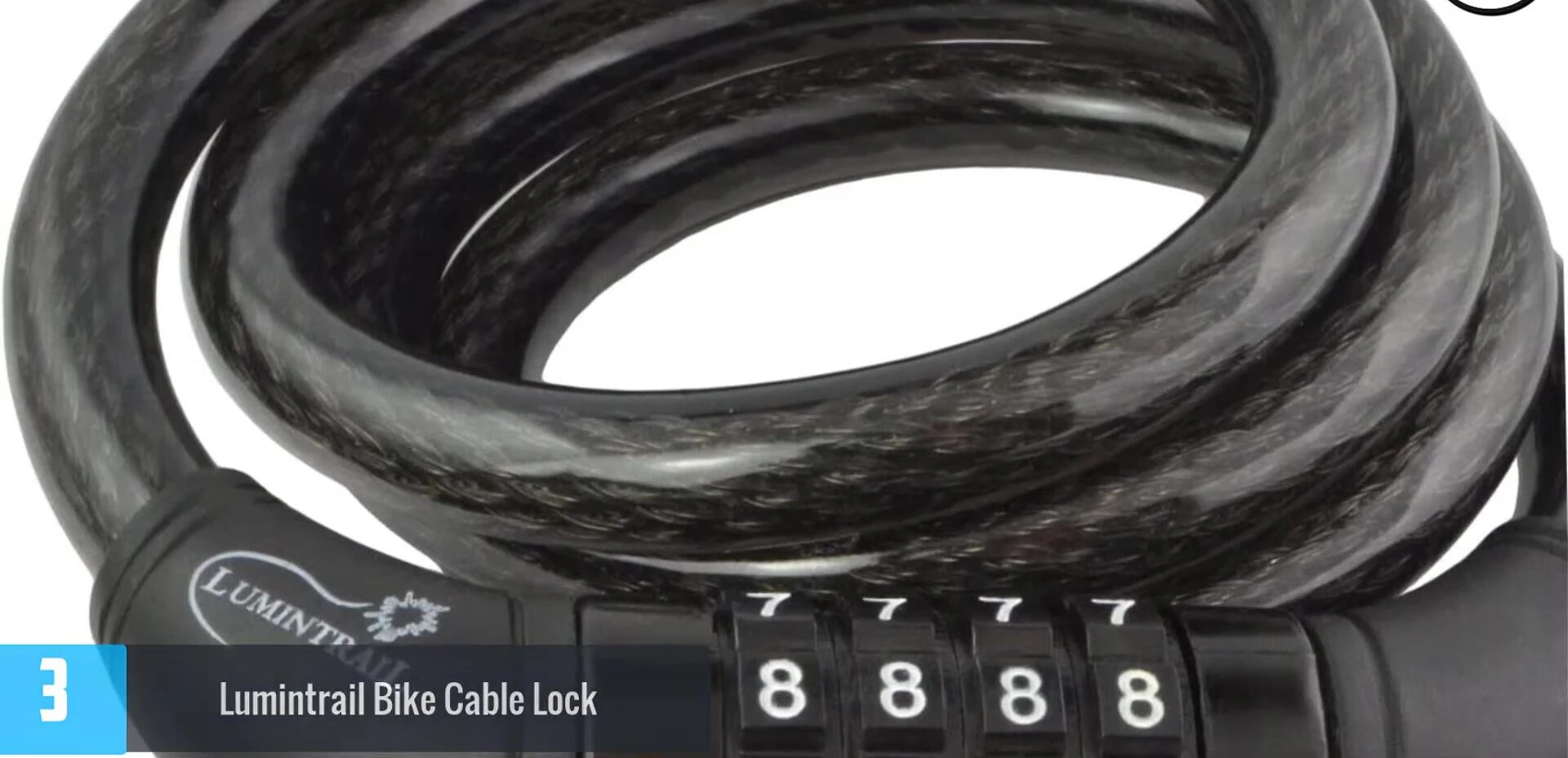 Close-up of the combination lock mechanism