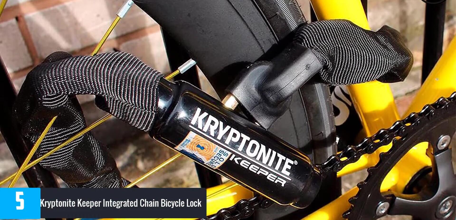 Close-up of the Kryptonite Keeper lock's thick fabric covering