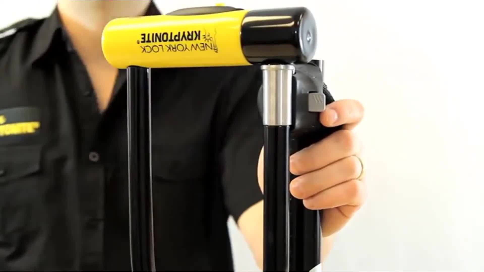 Master Lock bike lock cable combination close-up