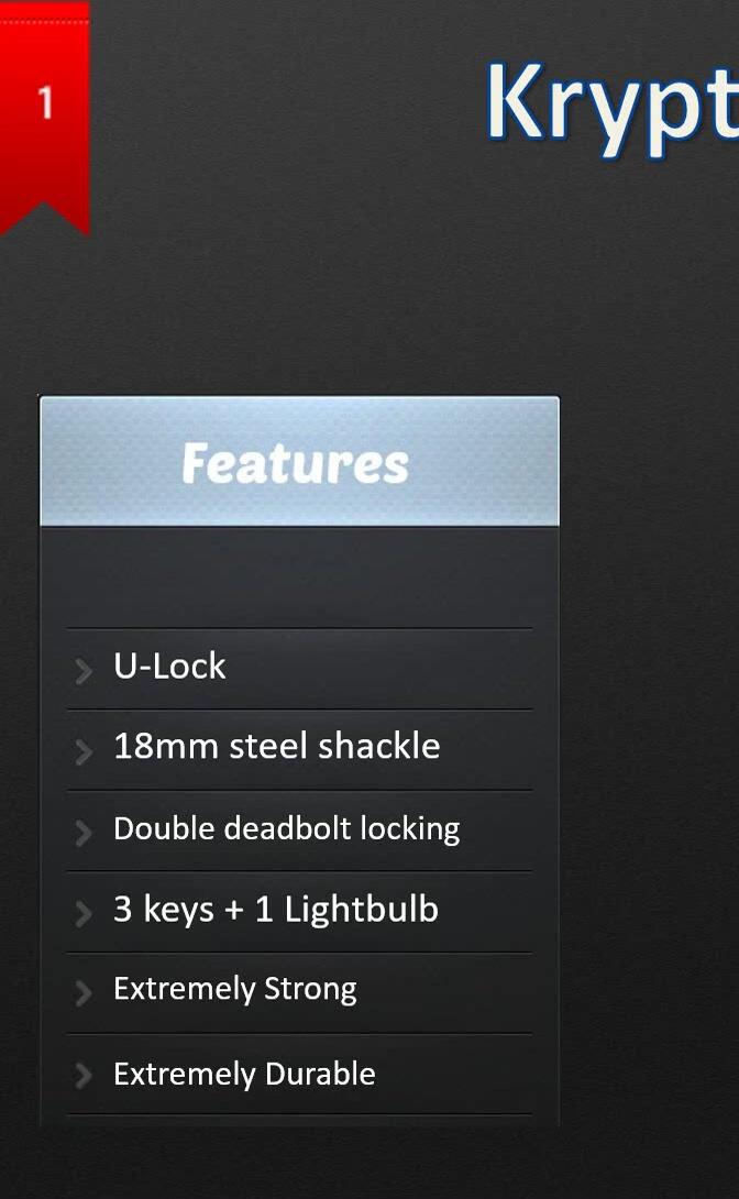 Close-up view of the Kryptonite New York Fahgettaboudit Mini-U lock's shackle