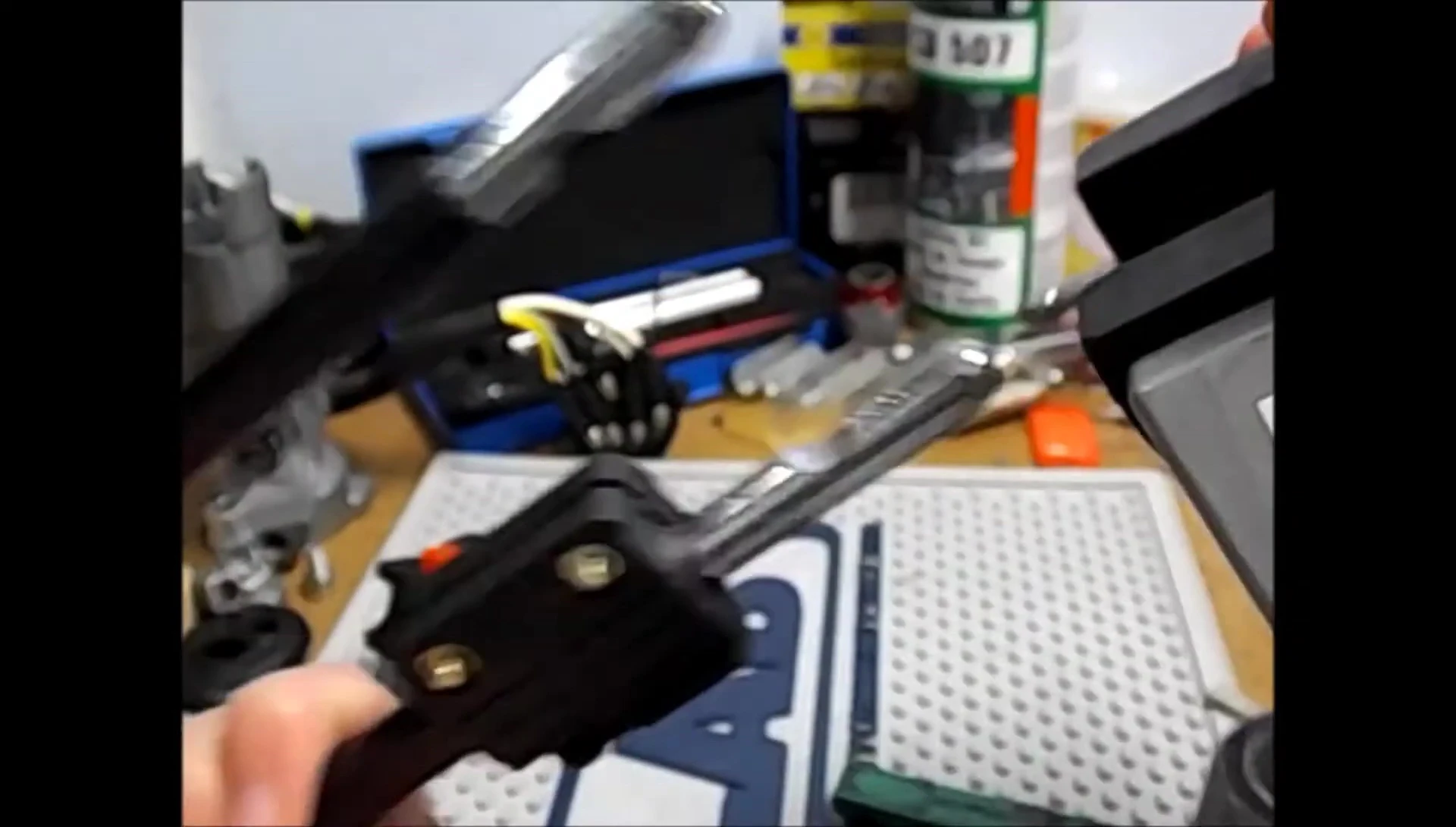 Close-up showing the apparent thinness of the metal