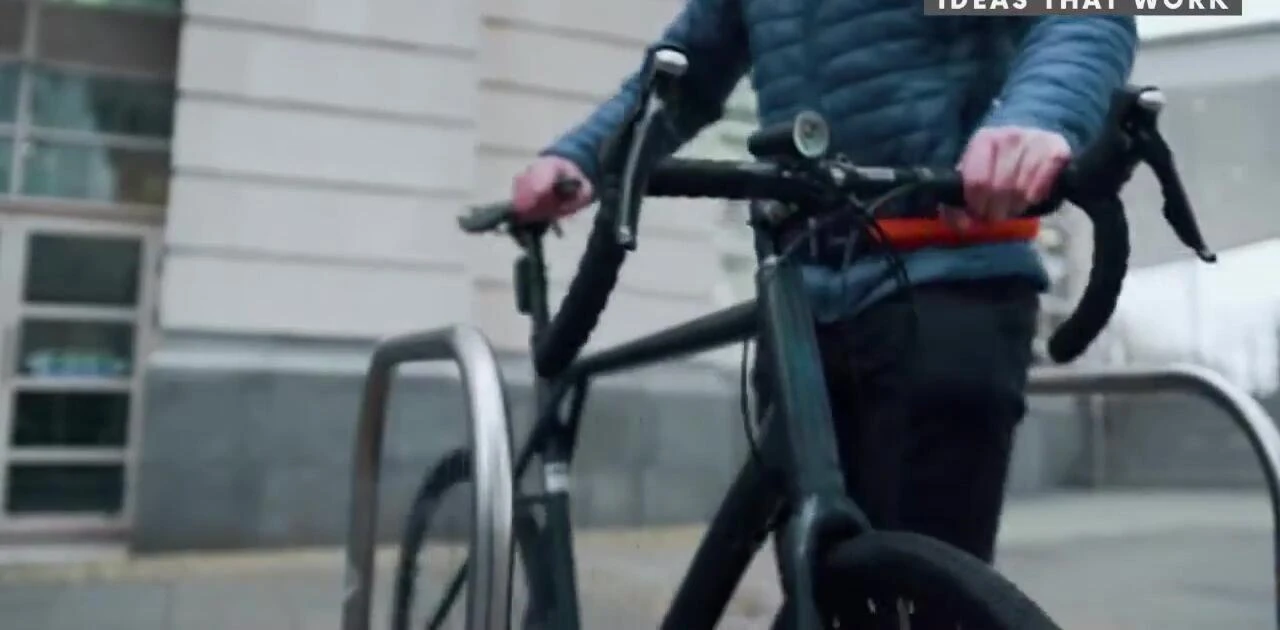 LITELOK CORE secured on both a bicycle and a motorcycle