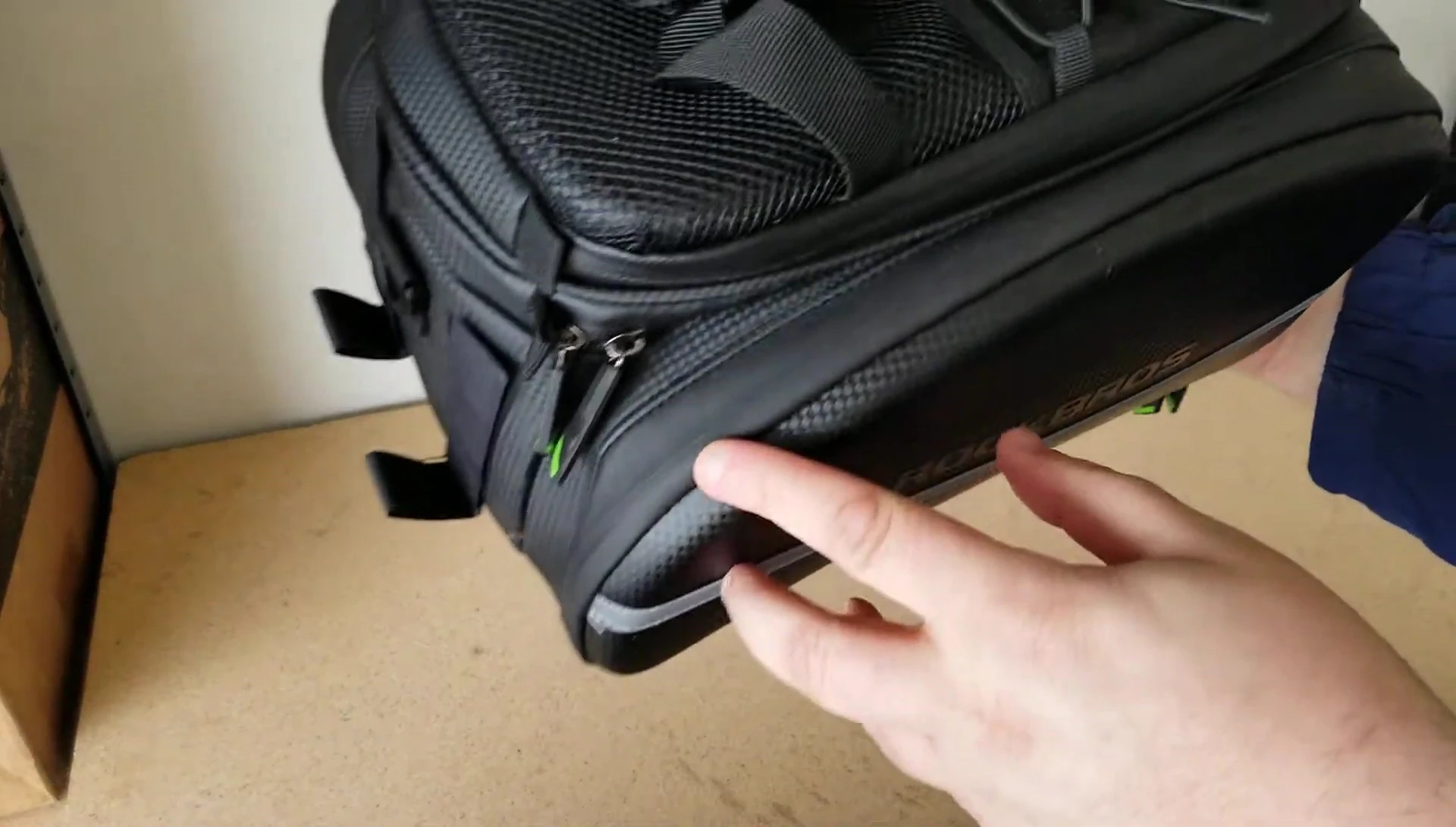 Highlighting the waterproof zippers