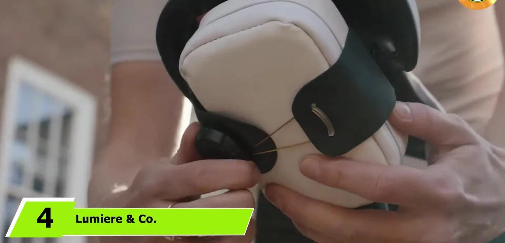 Lumier & Co bike seat bag highlighting its unique shape and stylish appearance
