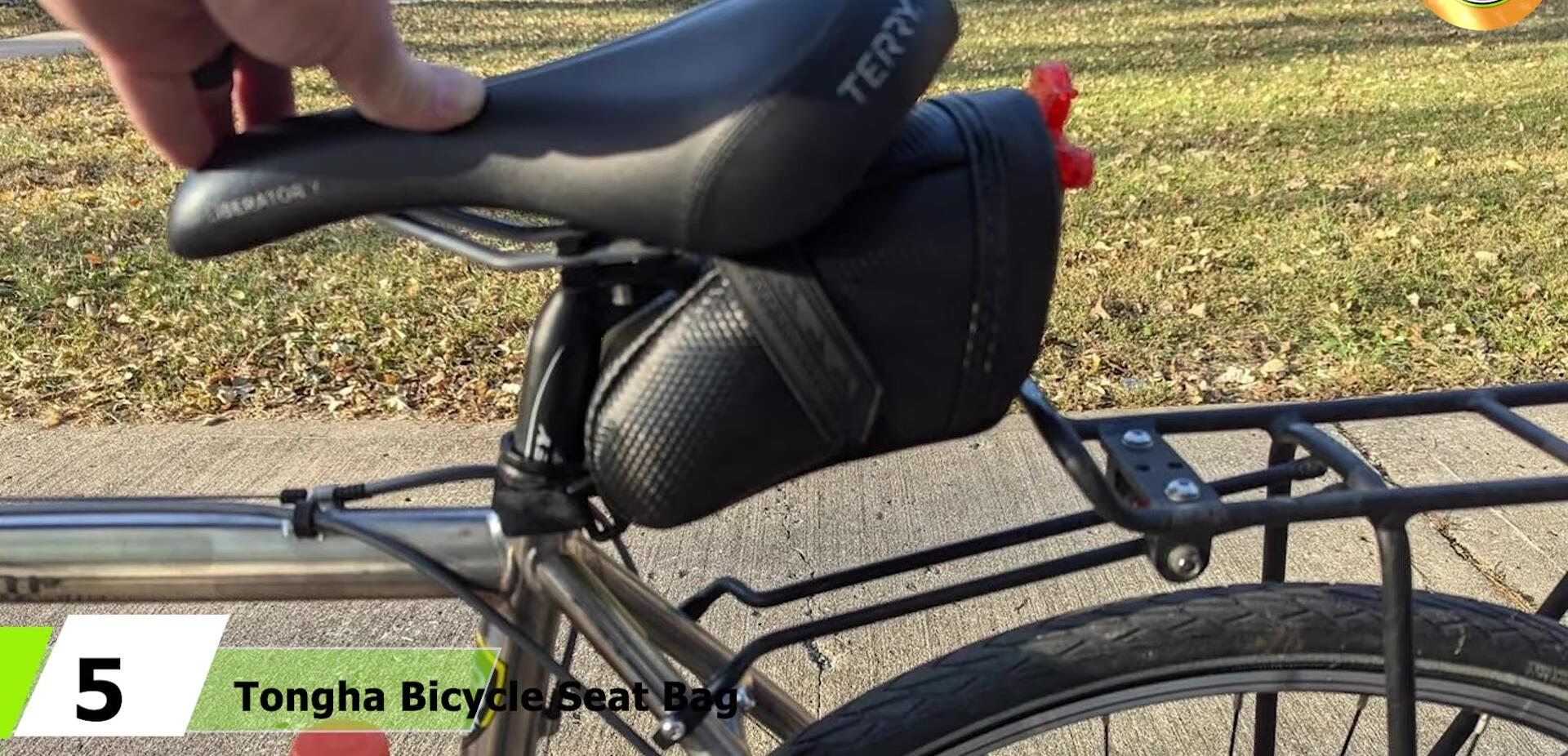 Tonga bicycle seat bag highlighting its versatile and aerodynamic design