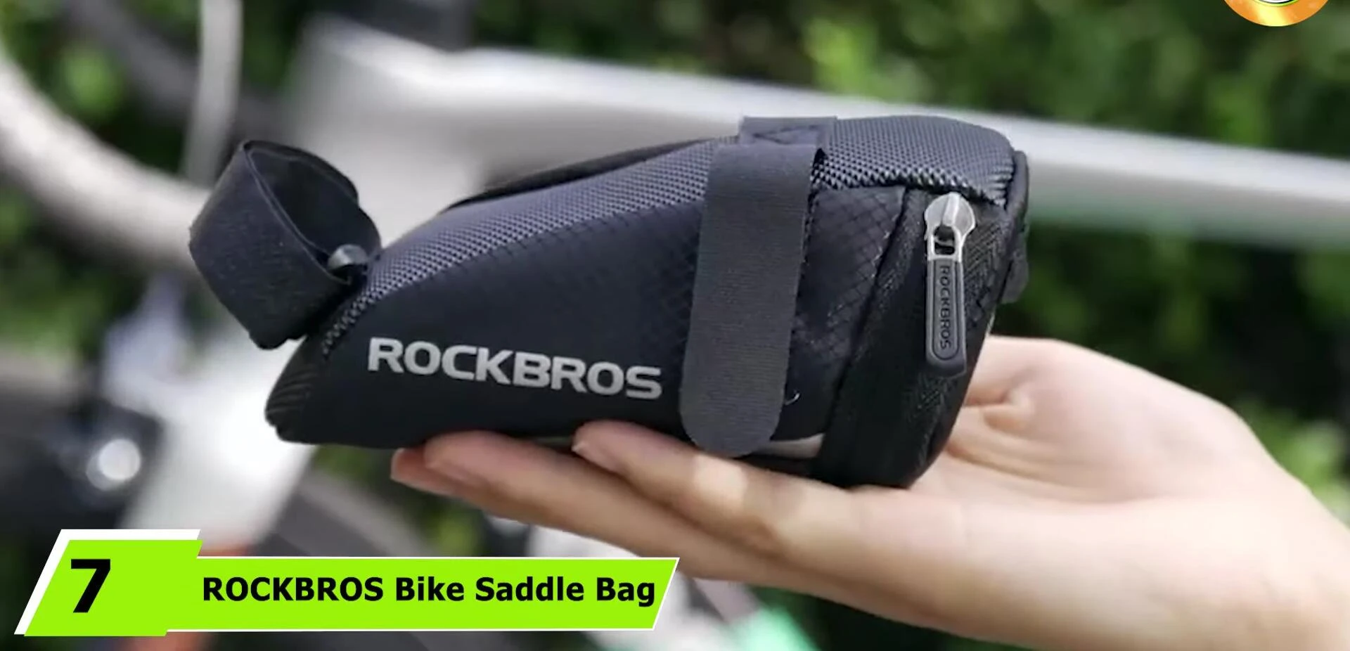 Rock Bros Spike Saddle Bag showcasing its straightforward yet effective design
