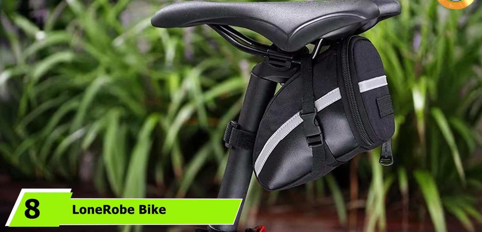 Lone Rider Bike Saddle Bag, emphasizing its minimalist design