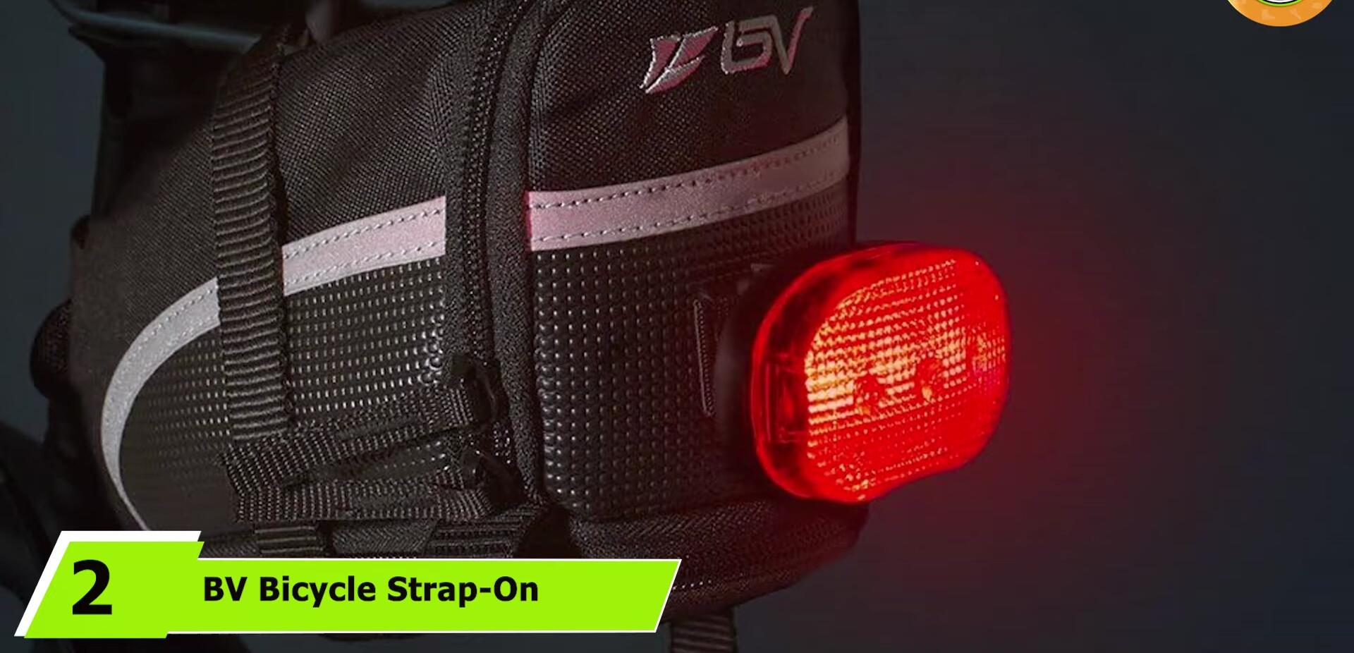 BV bicycle saddle bag showcasing its compact design and adjustable straps