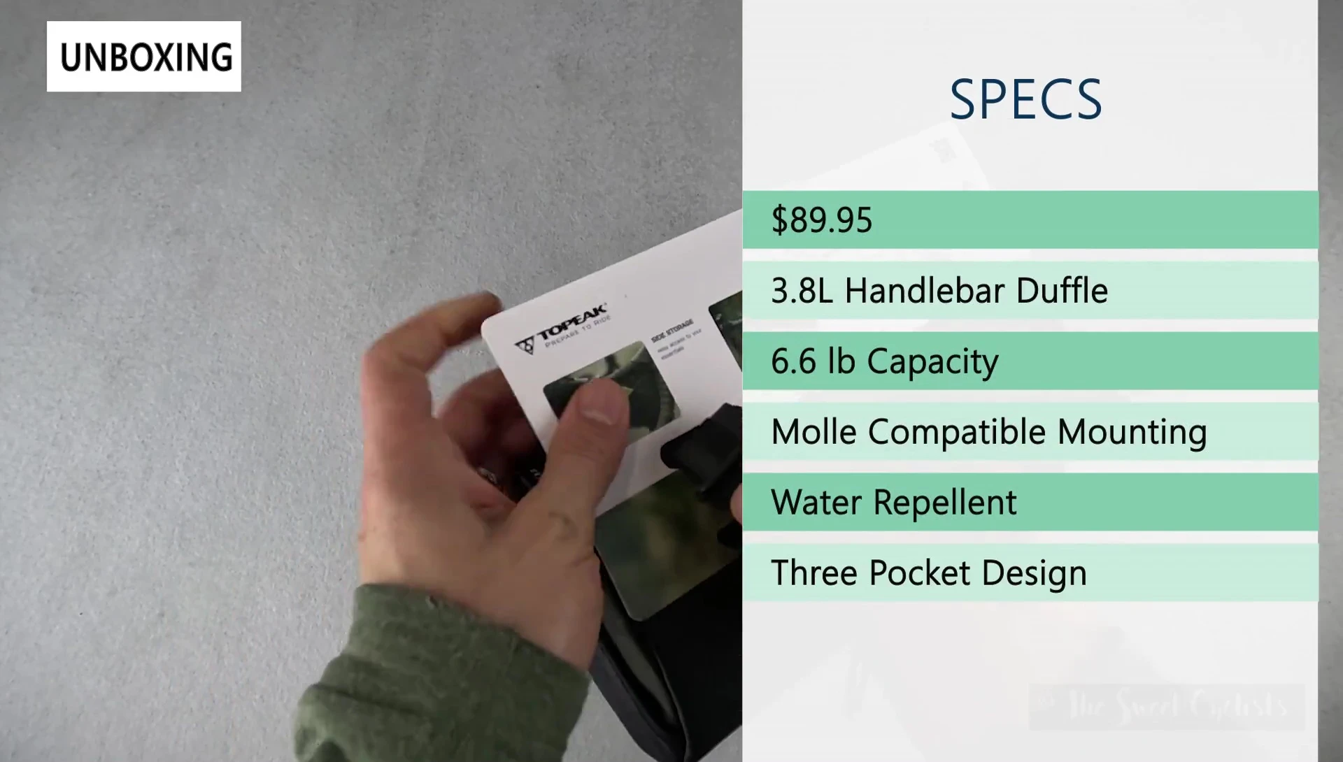 Image showcasing the bag's dimensions and capacity specifications.
