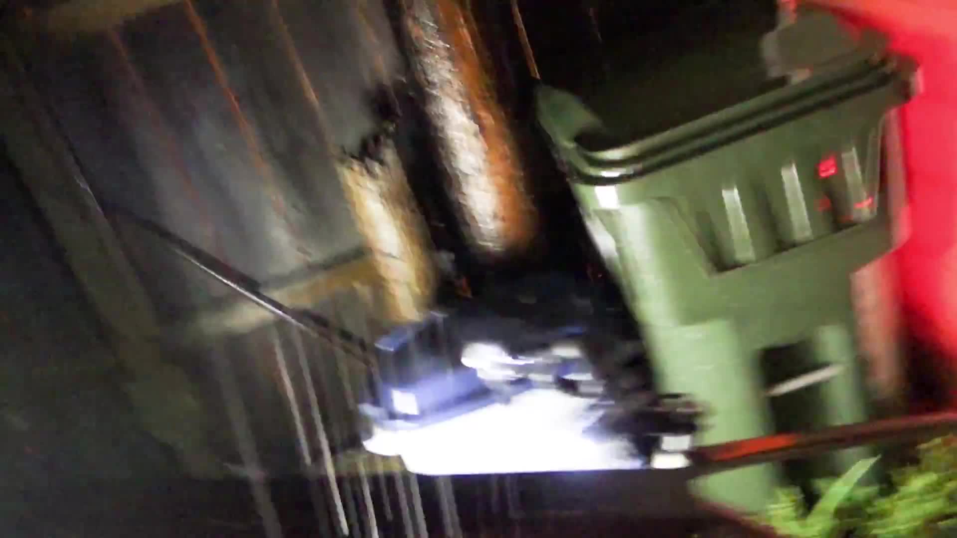 Exterior view of the bag after a heavy rainfall