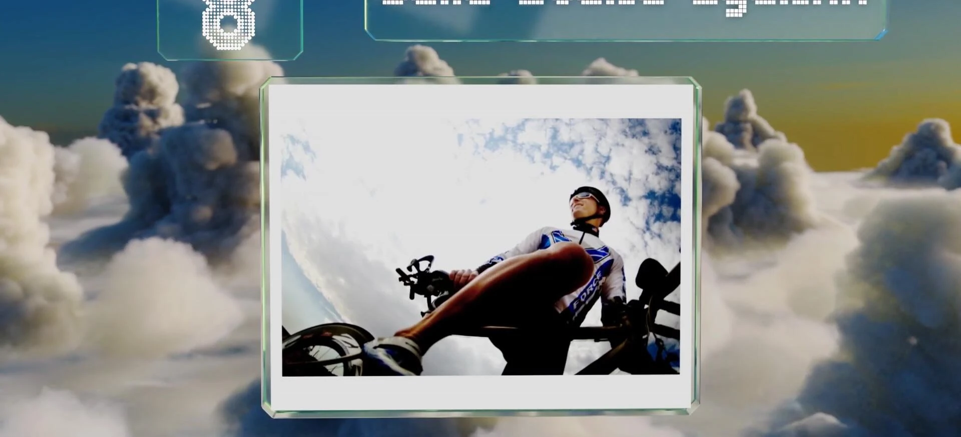 Demonstration of the Selle Italia Eye Link's panoramic view