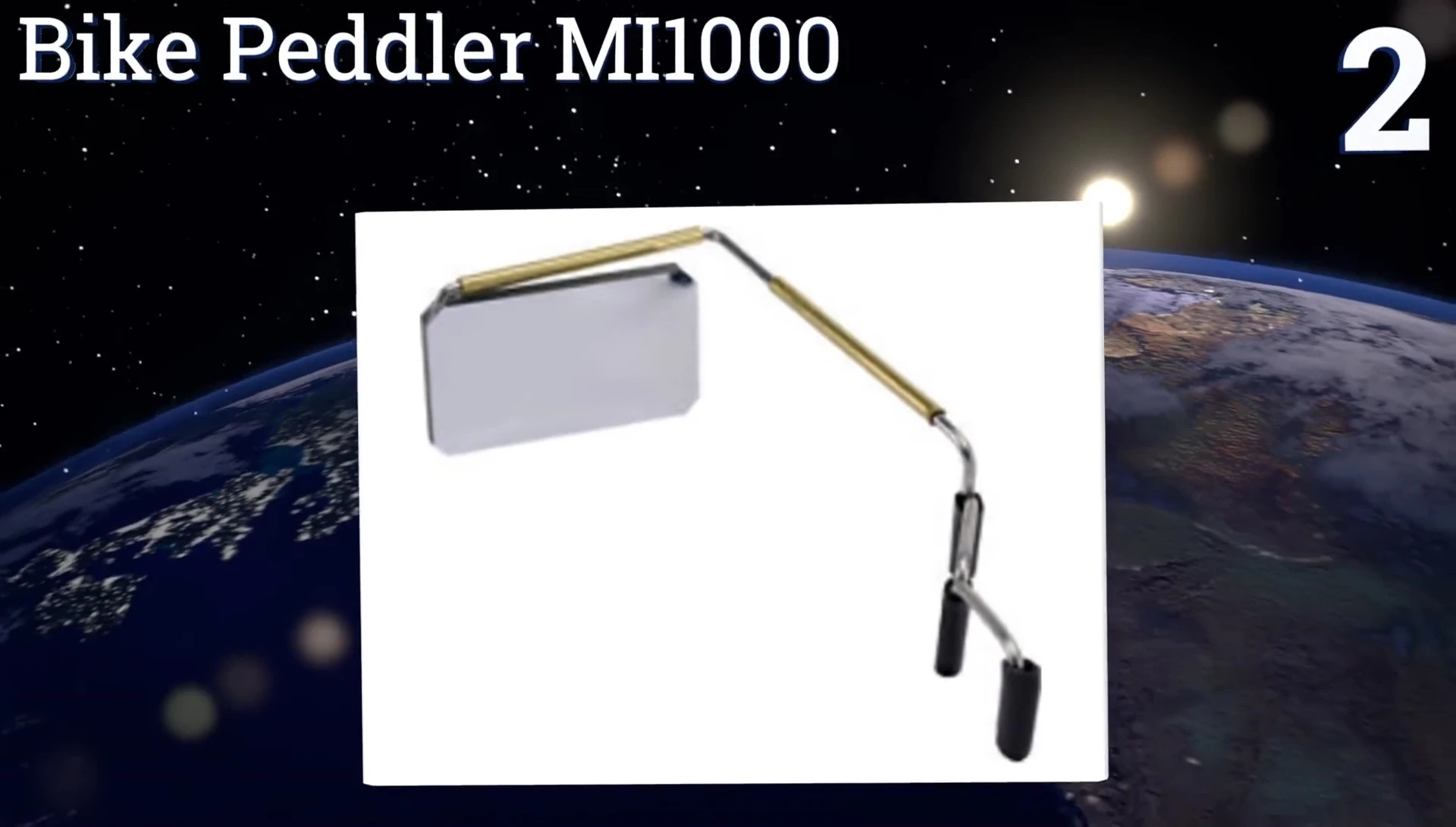 The Three Ever Point MI-1000 mirror showing its clear view.