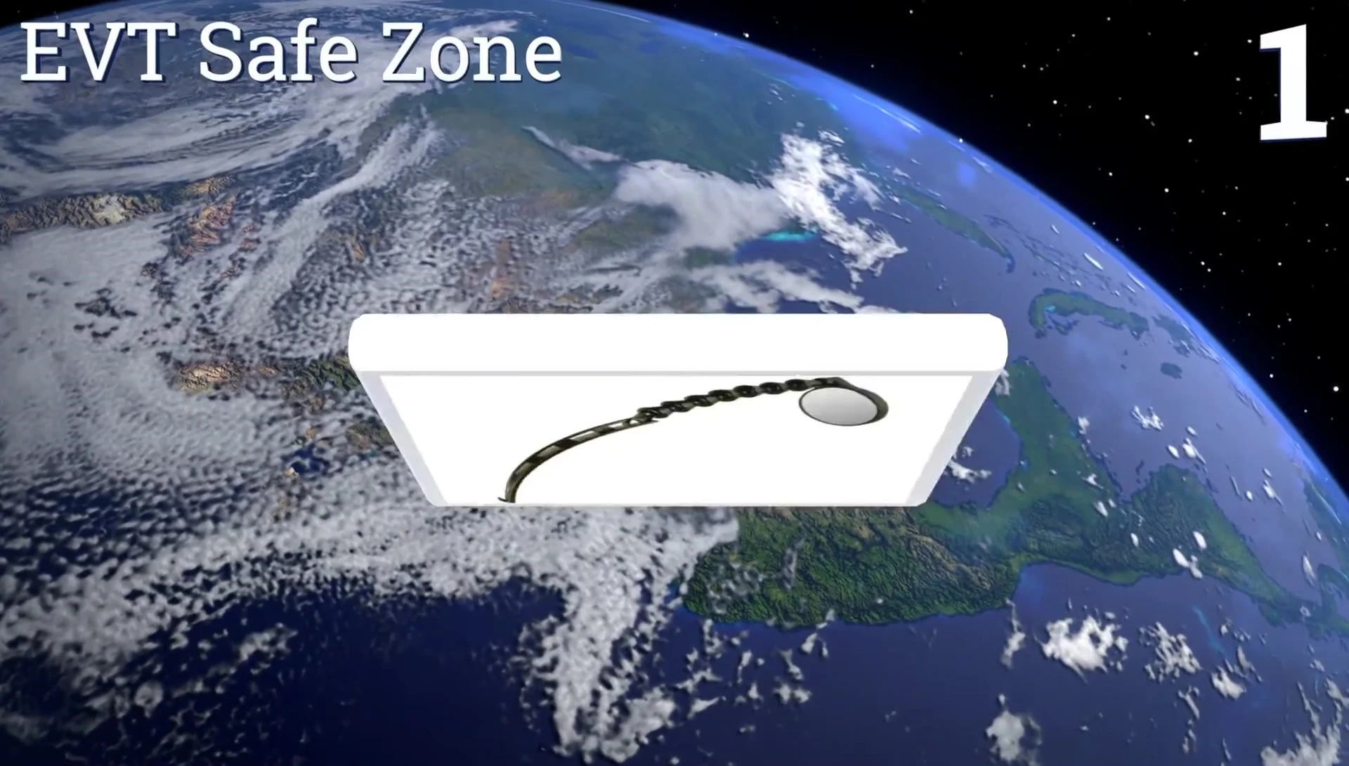 The EPT Safestone mirror highlighting its size and clarity