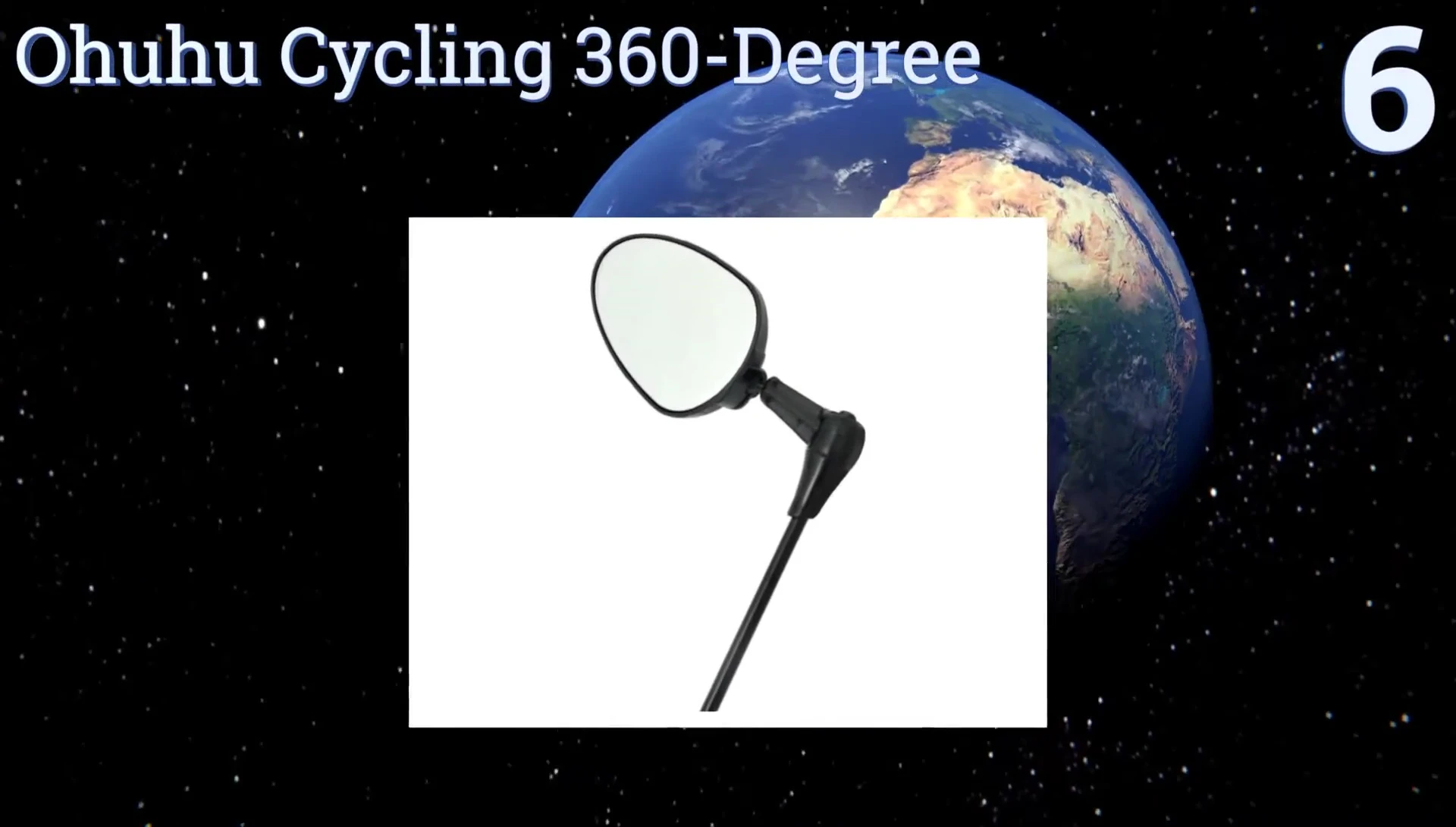 Cycling 360 Degree Mirror showcasing its adjustability