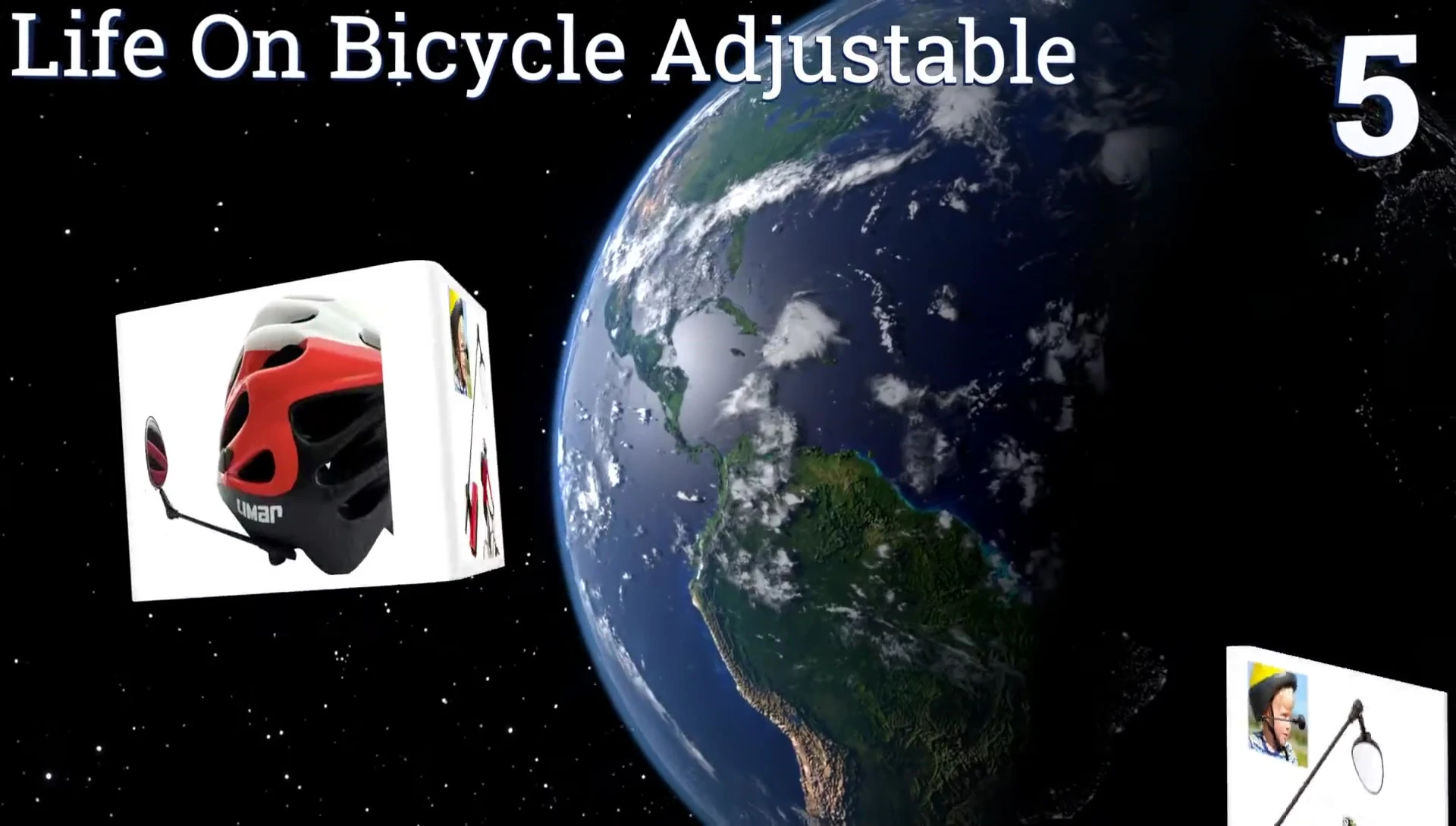 Close up of the Life on Bicycle Mirror showcasing its lightweight construction