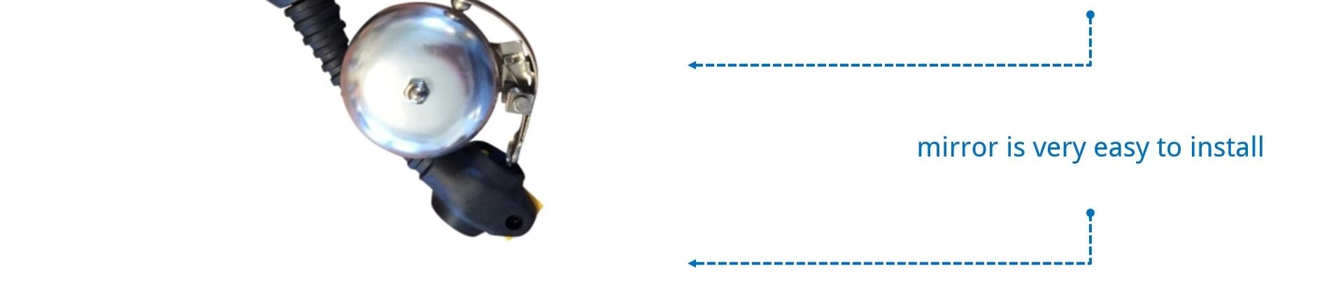 Showing the Verger mirror's adjustability