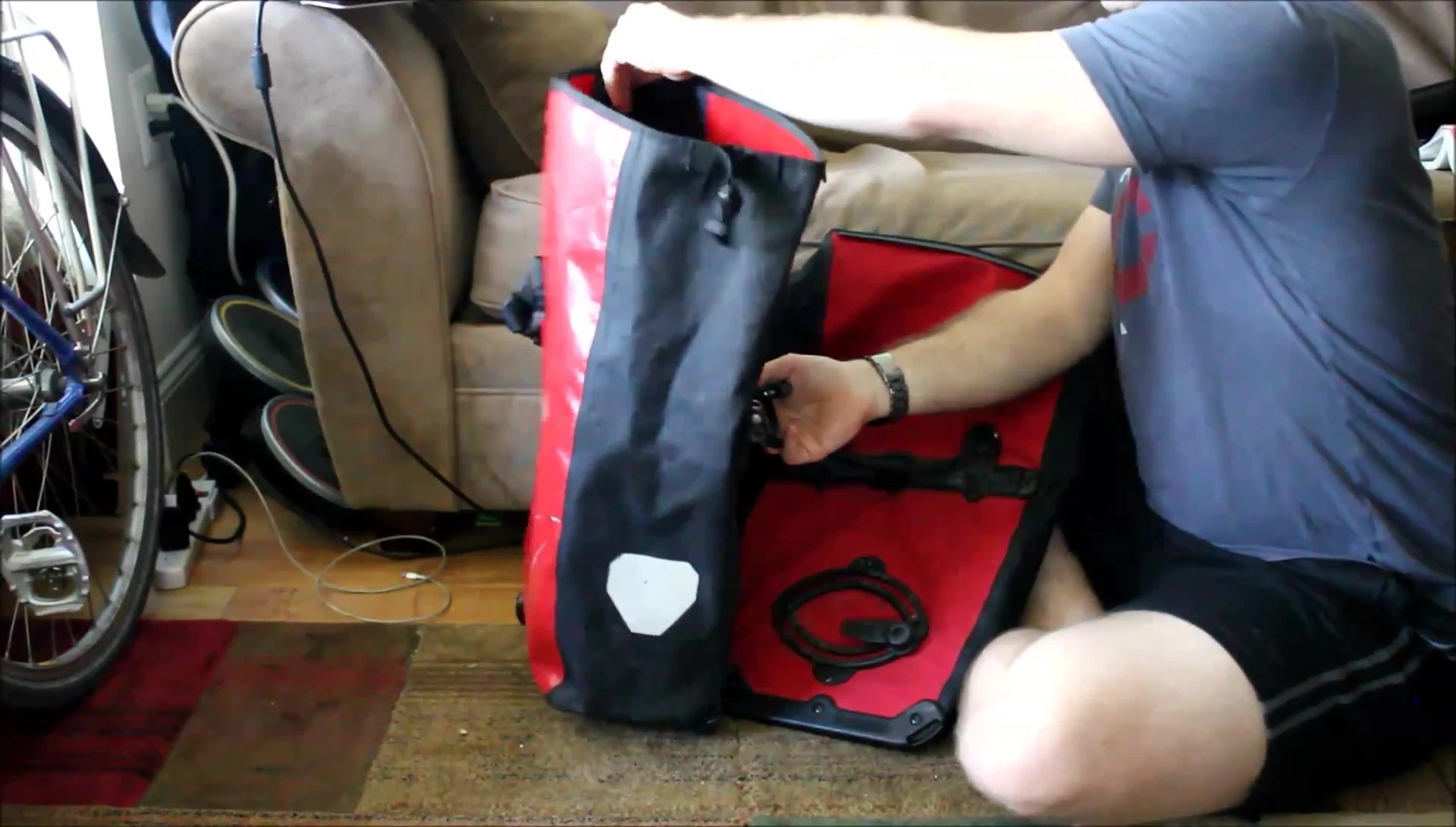 Classic bag standing upright