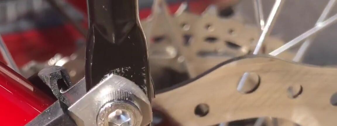 The 5/8 inch clamp, slightly oversized but functional.