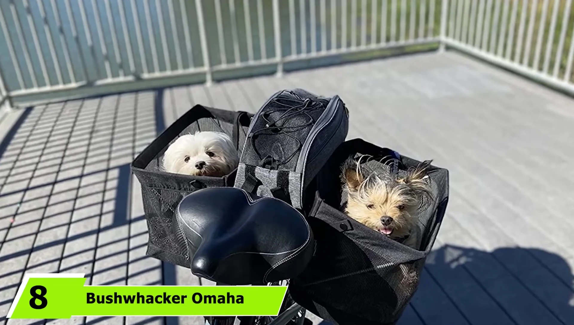 Bushwacker Omaha Bike Panniers on a bicycle