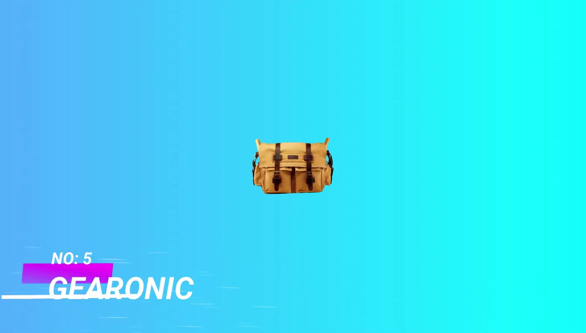 Geronic Cycling Messenger Bag showcasing its vintage design
