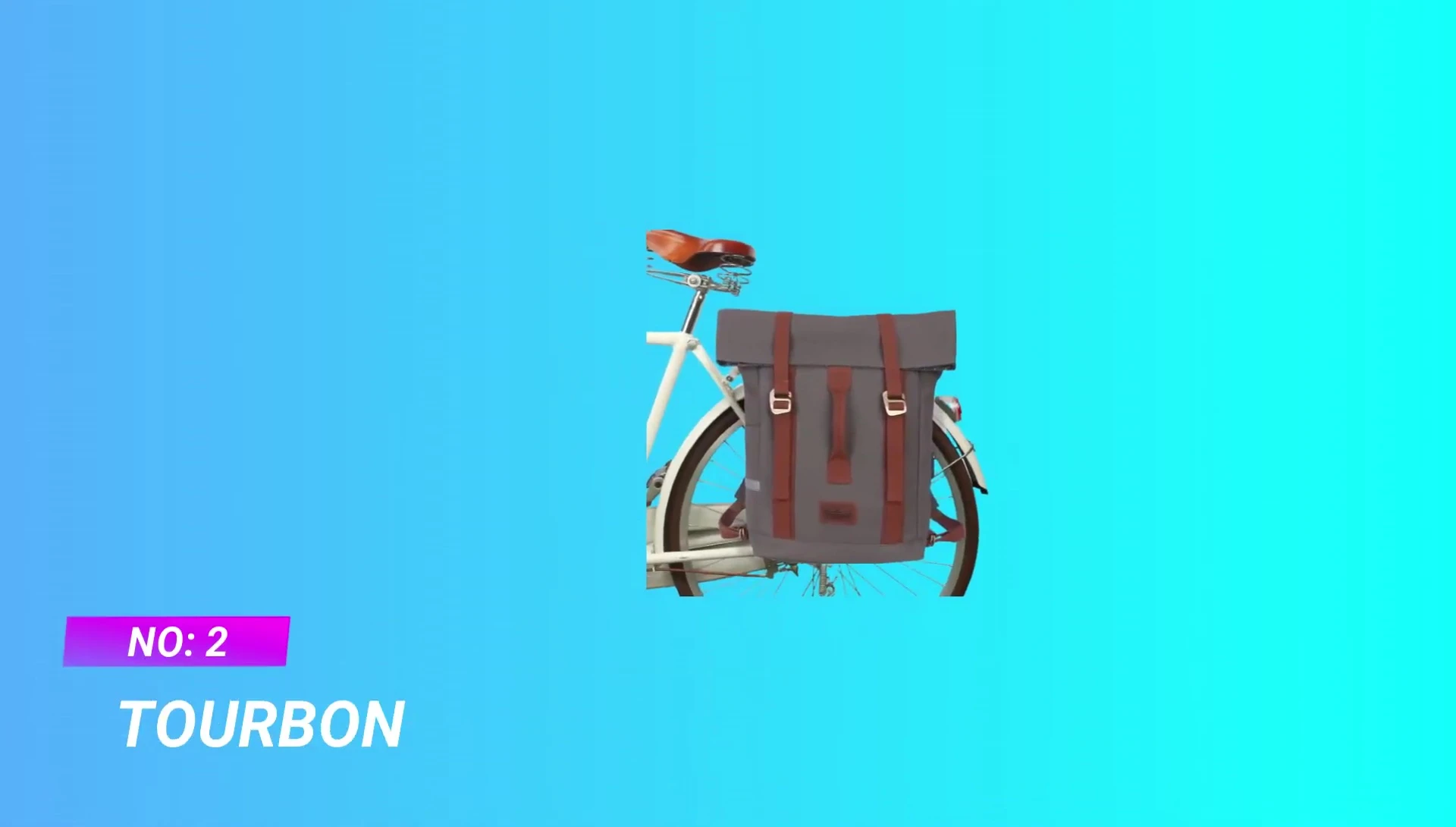 Torbon Cycling Messenger Pack attached to a bike rack