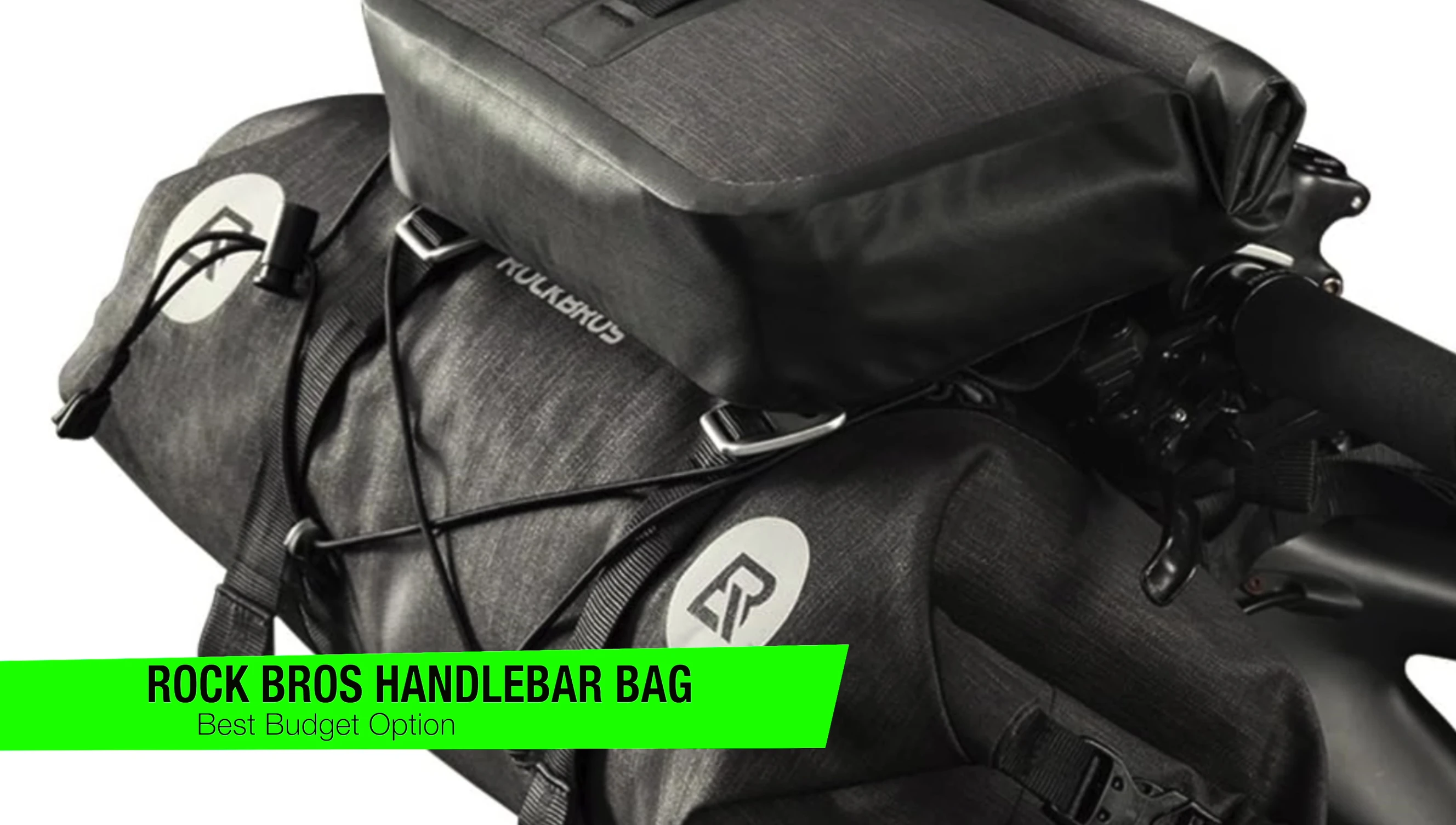 Rockbros handlebar bag shown
