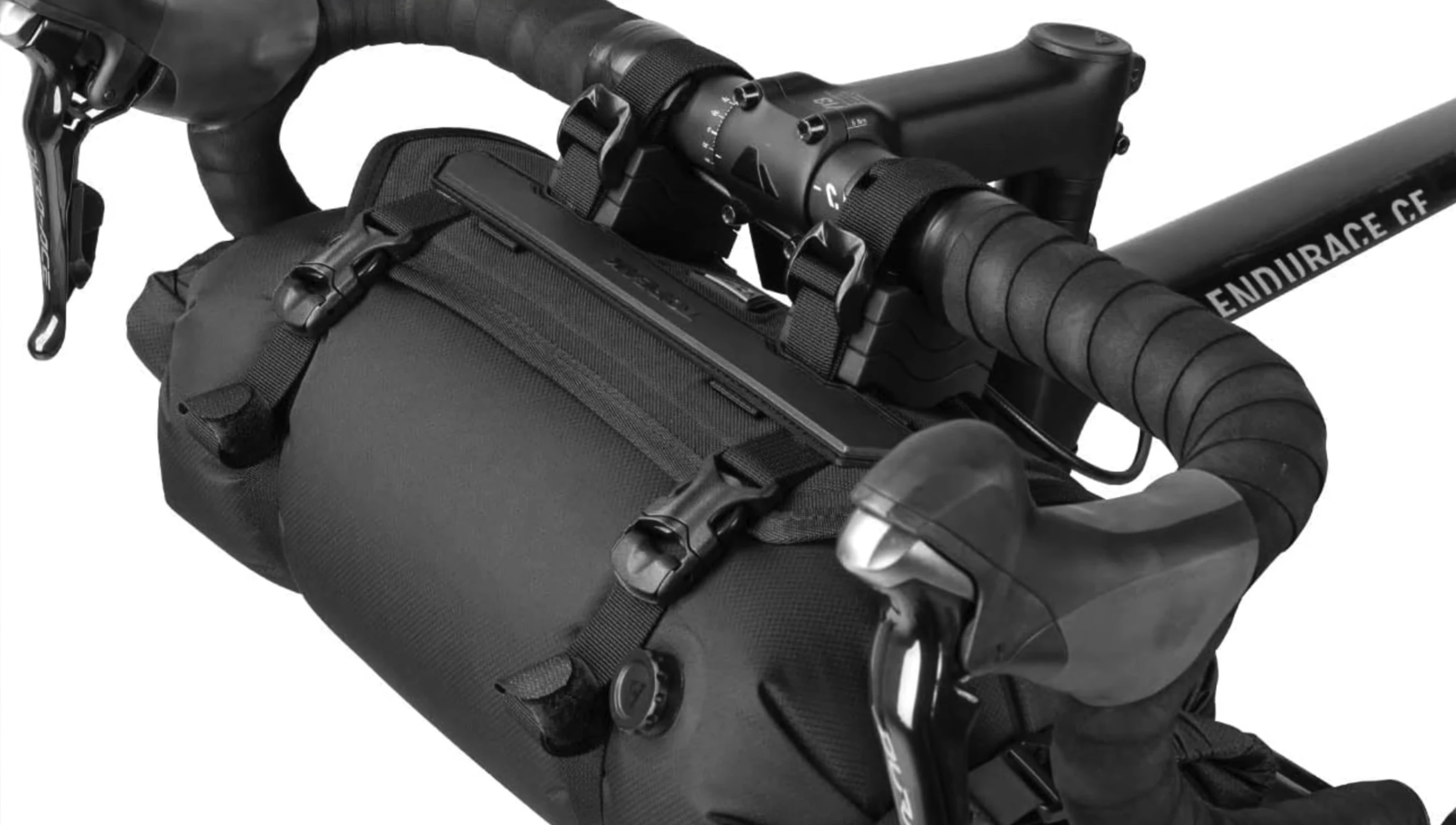 Close-up of the Topeak Front Loader bag highlighting its lightweight design