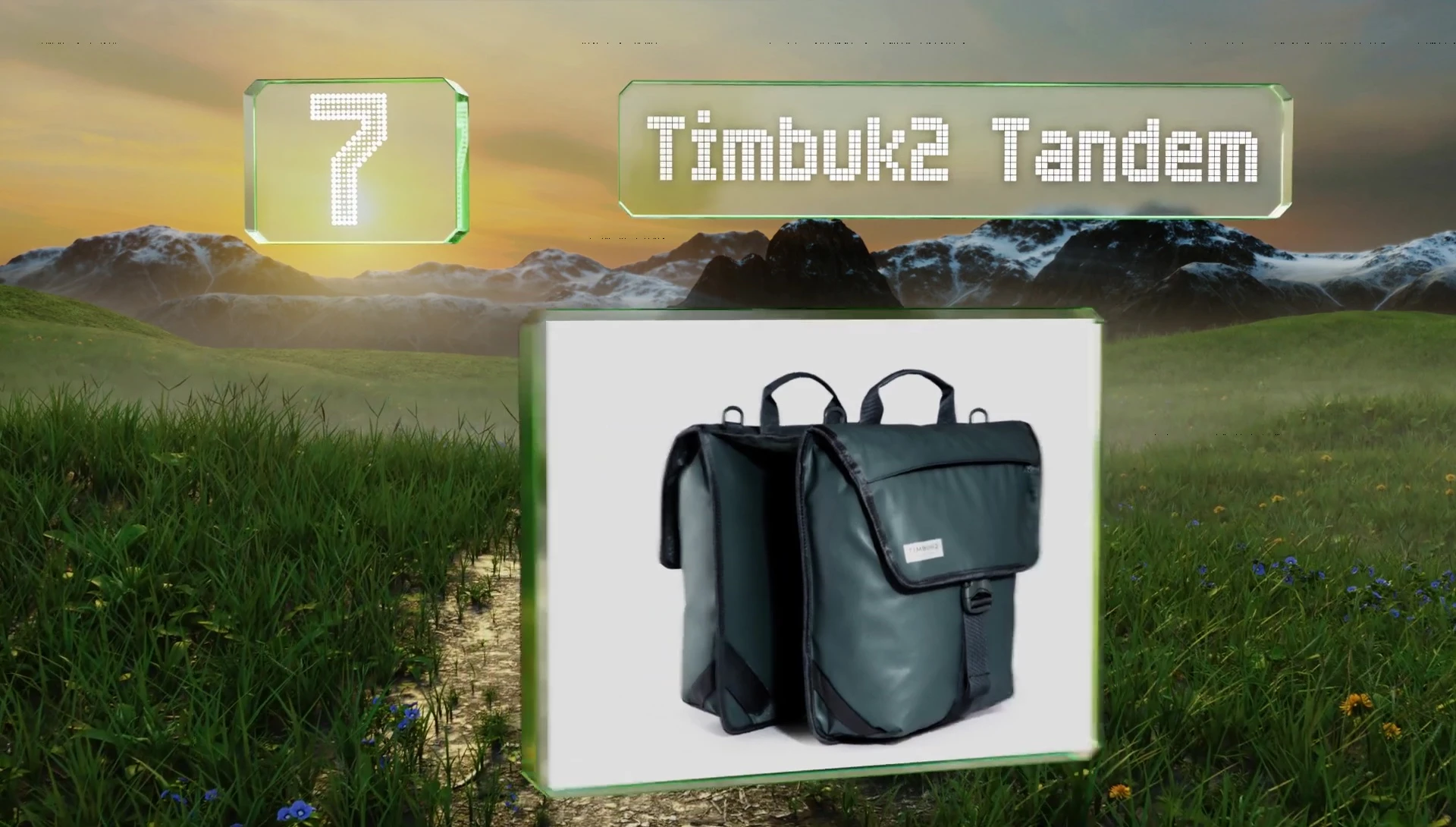 Detail showing the Timbuktu Tandem Server's buckles and top pocket