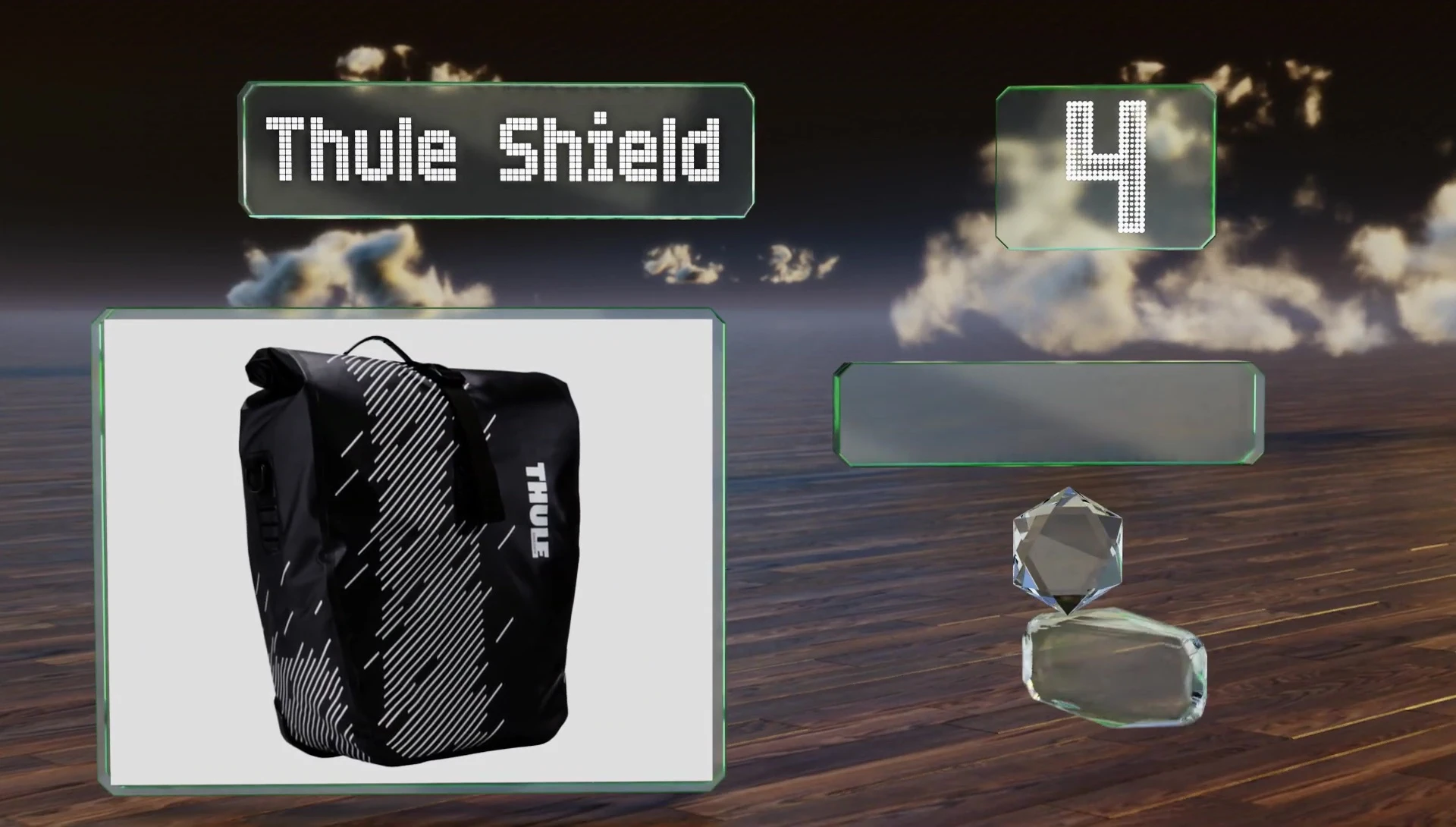 Interior of Thule Shield Panniers highlighting zippered pockets